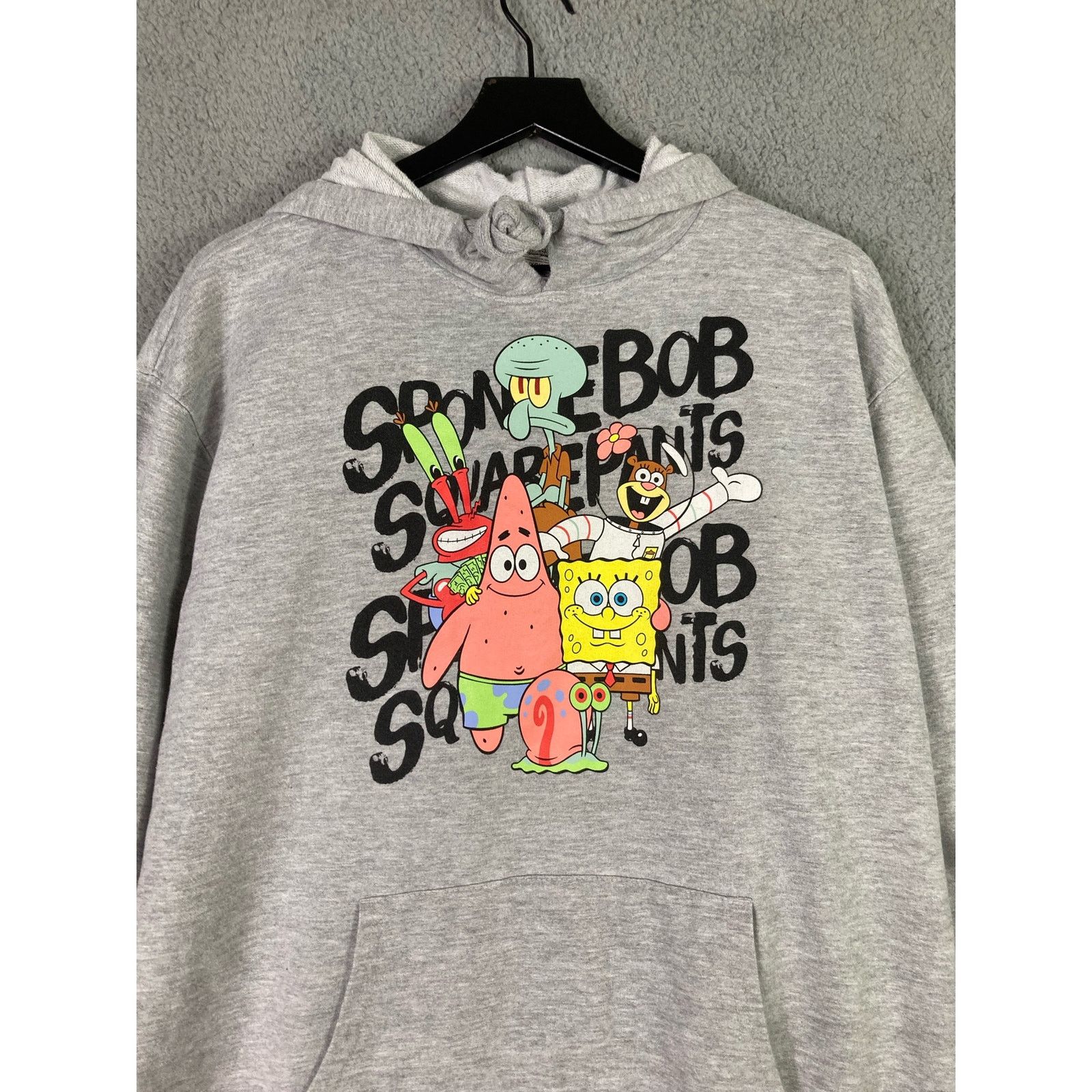 Nickelodeon Nickelodeon SpongeBob Hoodie Gray XL Unisex Adult Pullover Size US XL / EU 56 / 4 - 5 Thumbnail