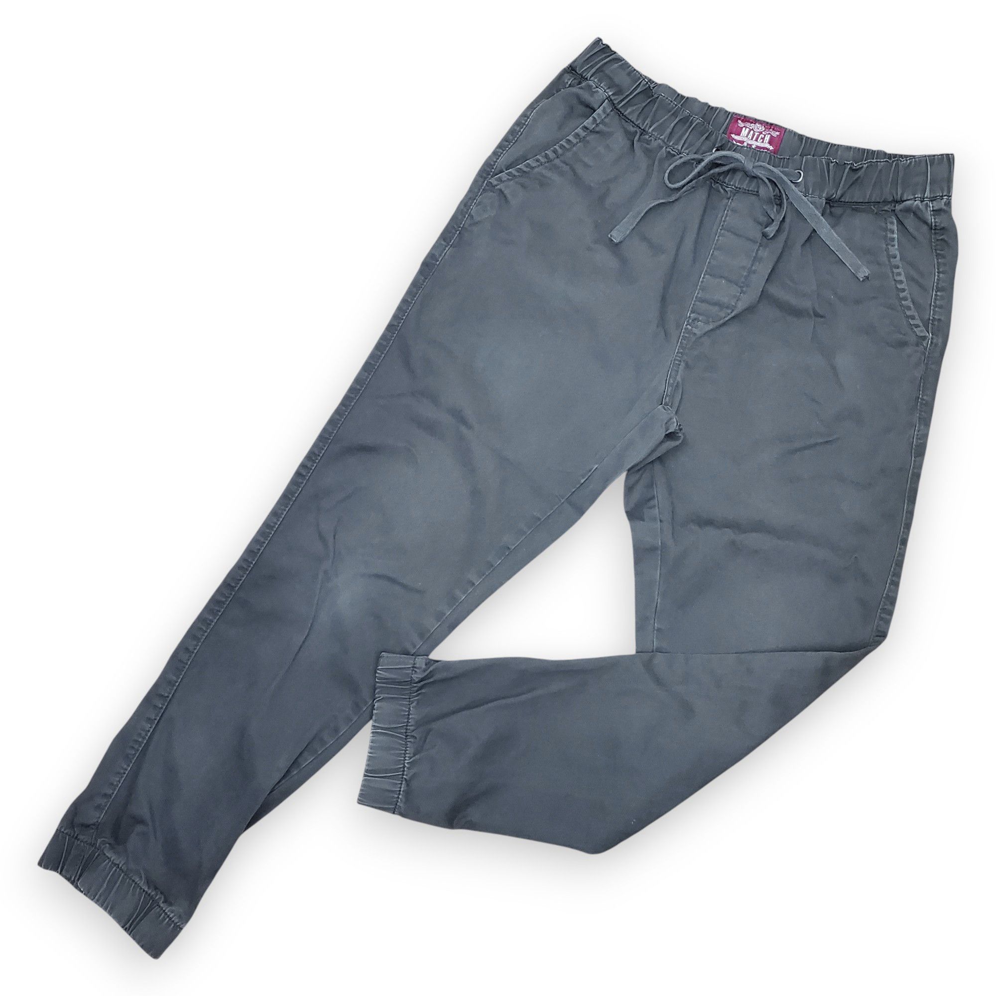 Other Match Men's 32x28" Pants Black 100% Cotton Elastic Waist Size US 32 / EU 48 - 1 Thumbnail