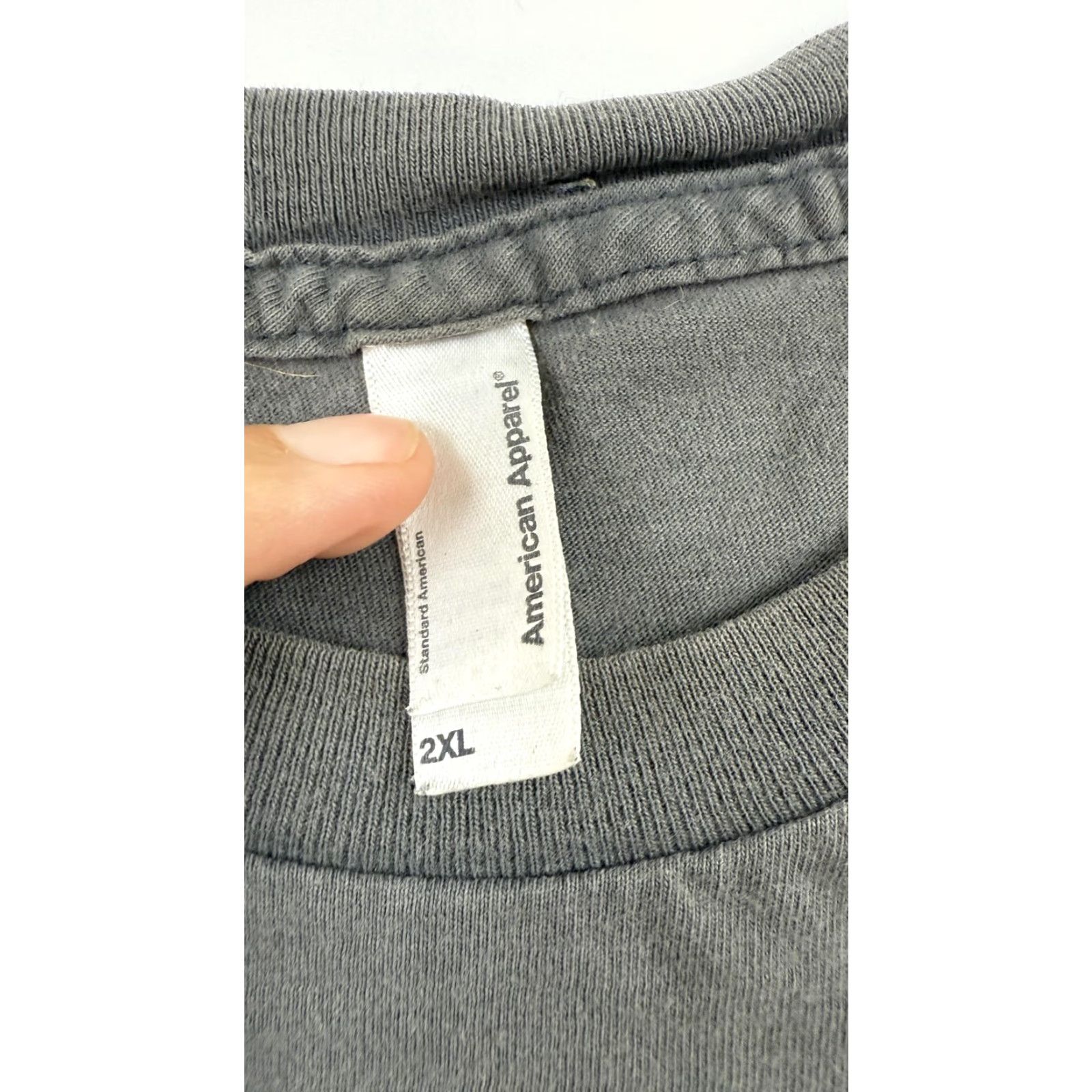 American Apparel VINTAGE American Apparel T-Shirt Mens 2XL Outdoor Nature Mountain Trees Graphic Gray Crew Neck Casual Made USA Size US XXL / EU 58 / 5 - 4 Thumbnail