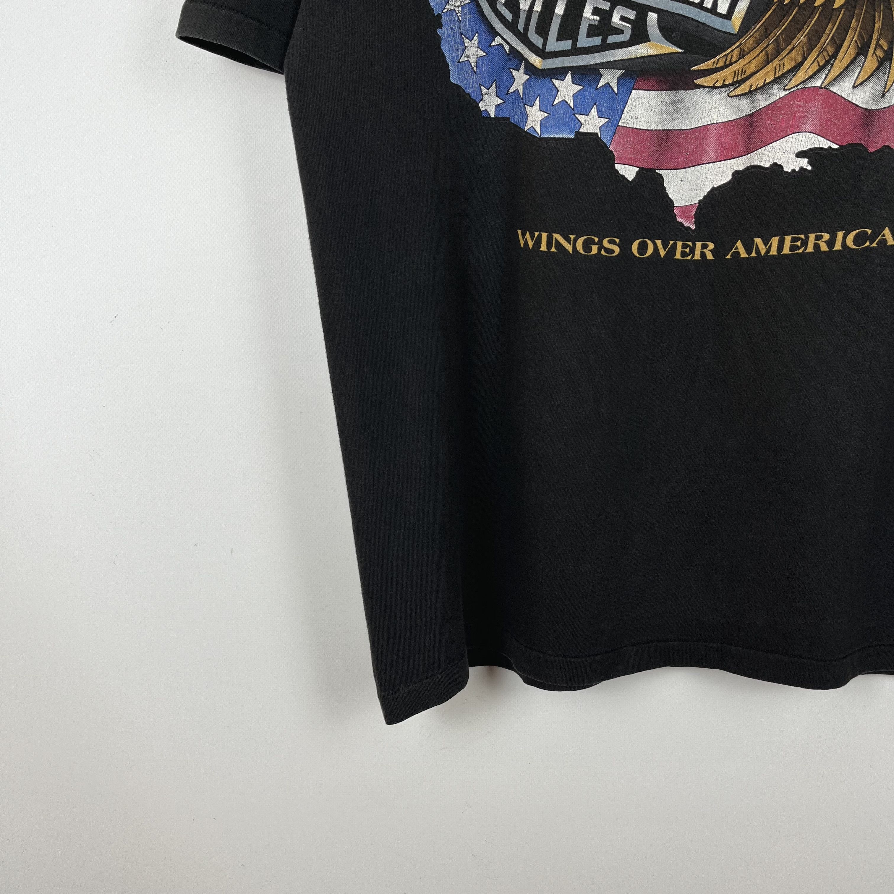 Harley Davidson Vintage Harley Davidson Wings Over America T Shirt 90’s Size US L / EU 52-54 / 3 - 4 Thumbnail