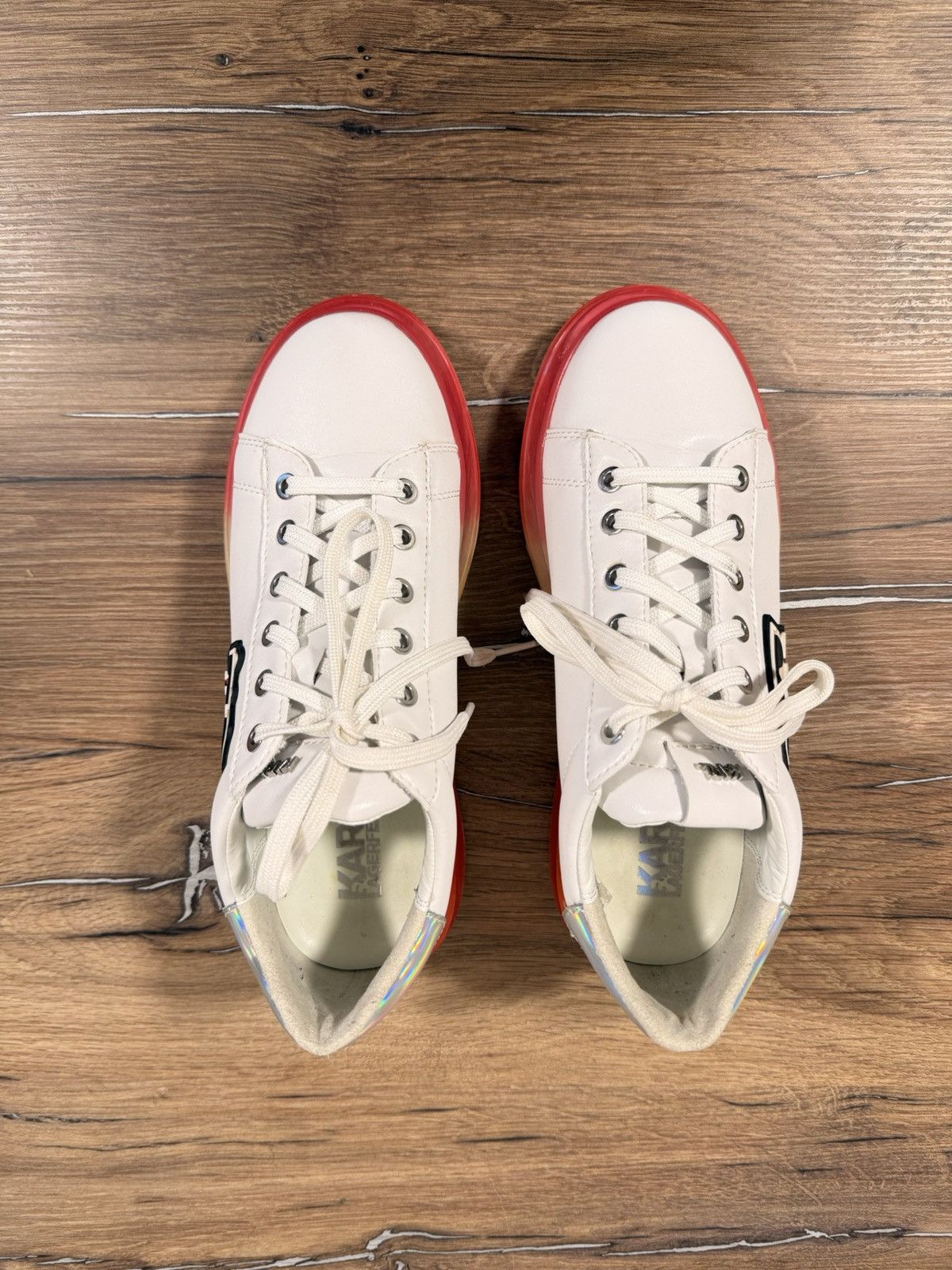 Karl Lagerfeld Karl Lagerfeld Leather Lace Ups Size US 10 / IT 40 - 1 Thumbnail