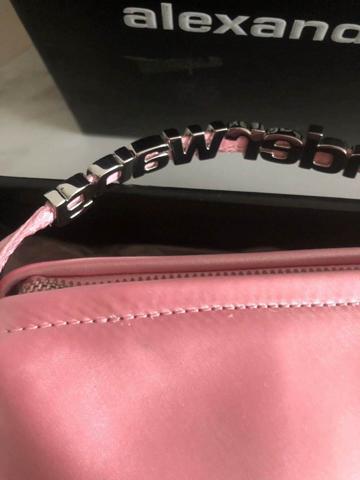 Alexander Wang Alexander Wang Pink Satin Rhinestone Bag Size ONE SIZE - 1 Thumbnail