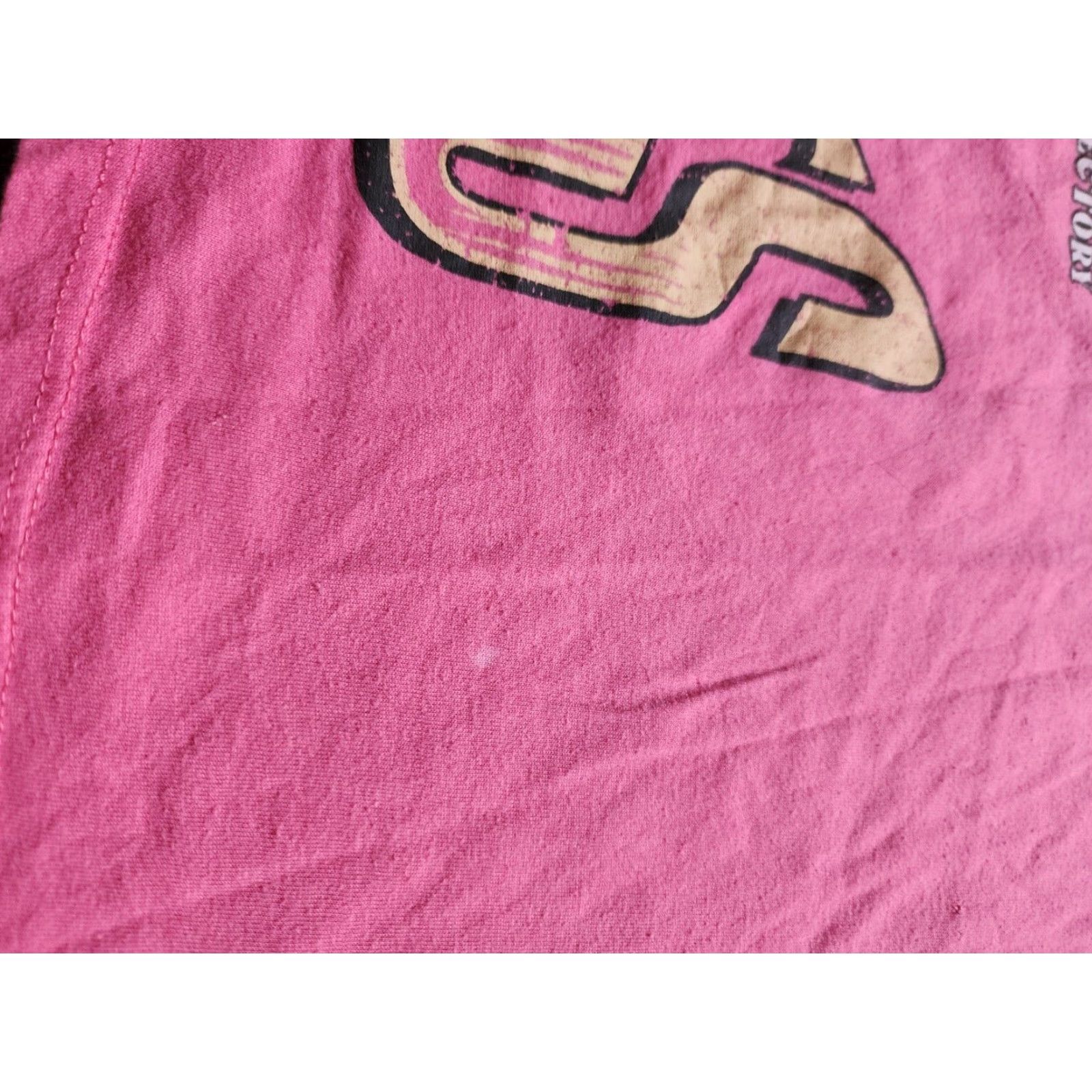 Doublet Womens THE ROLLING STONES UK TOUR 1977 Double Sided Distressed T Shirt Pink XL Size XL / US 12-14 / IT 48-50 - 6 Thumbnail