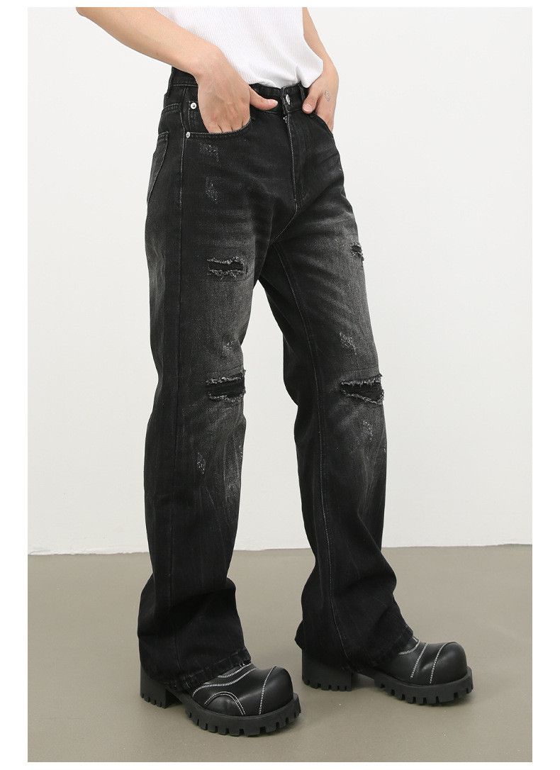 Jean American retro high street flared ripped jeans Size US 32 / EU 48 - 4 Thumbnail