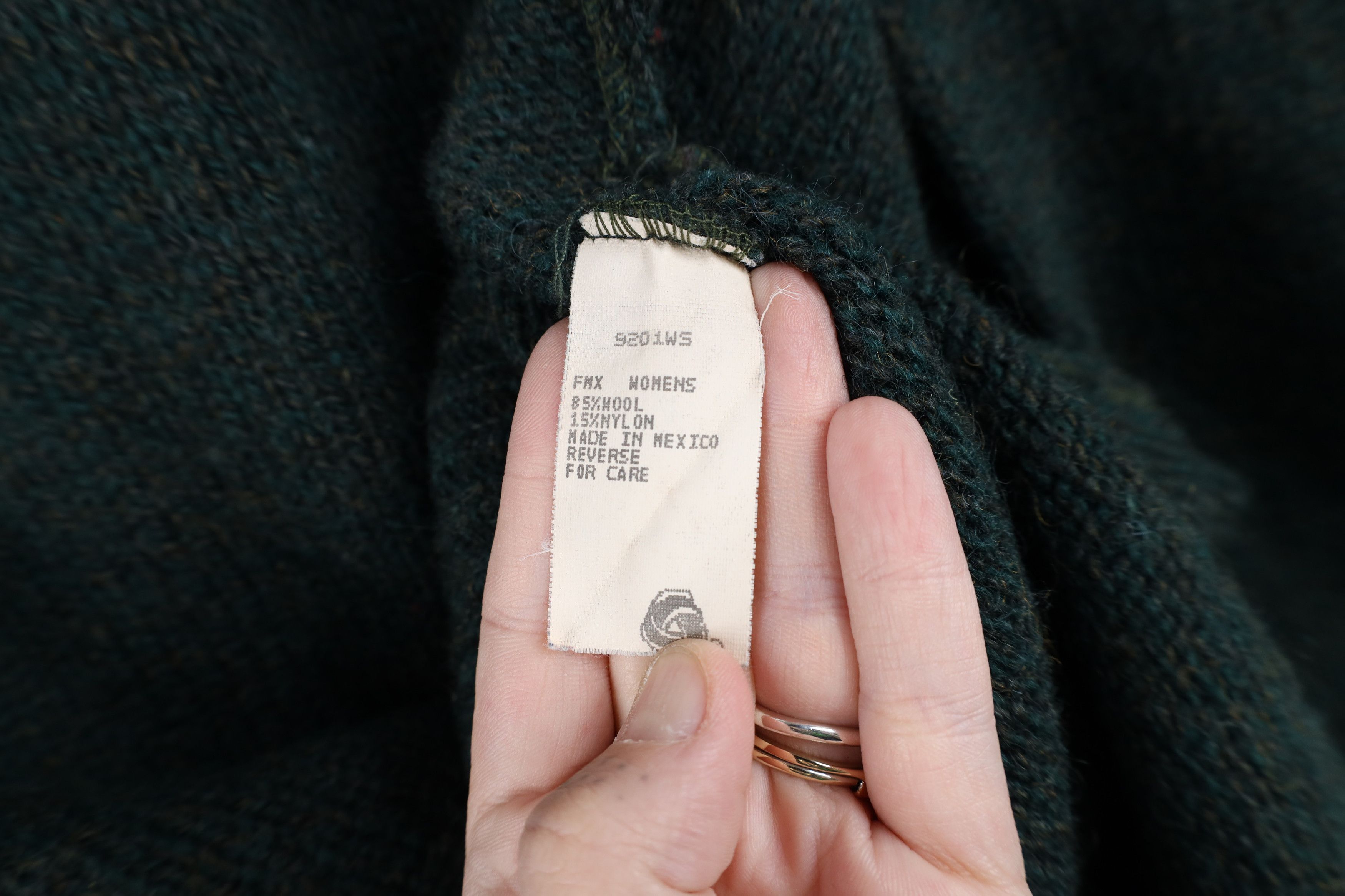 Woolrich Woolen Mills Vintage 90s Woolrich Wool Marled Knit Henley Sweater Green Size S / US 4 / IT 40 - 7 Thumbnail