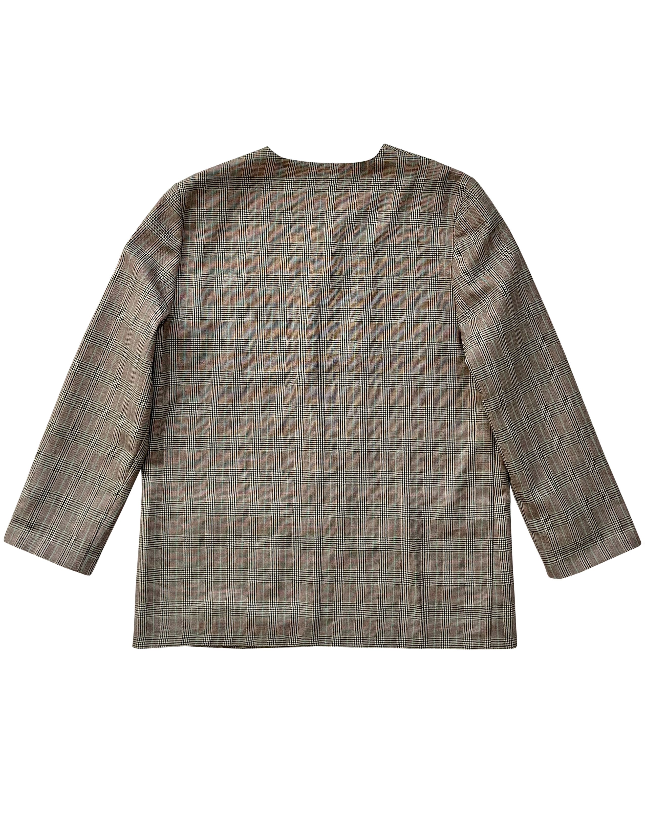 Givenchy ⚡️QUICK SALE⚡️1980's Givenchy en Plus Beige/Green Jacket Size L / US 10 / IT 46 - 2 Thumbnail