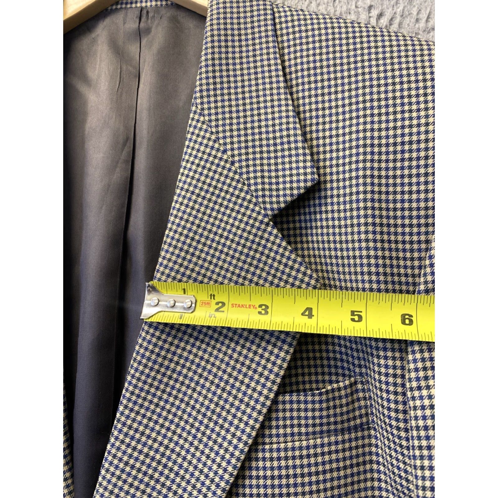 Oscar De La Renta VINTAGE Oscar de la Renta Tuxedo Blazer Jacket 42S Gray Wool Shawl Two-Button Single-Breasted Wedding Mens Size 42S - 7 Thumbnail