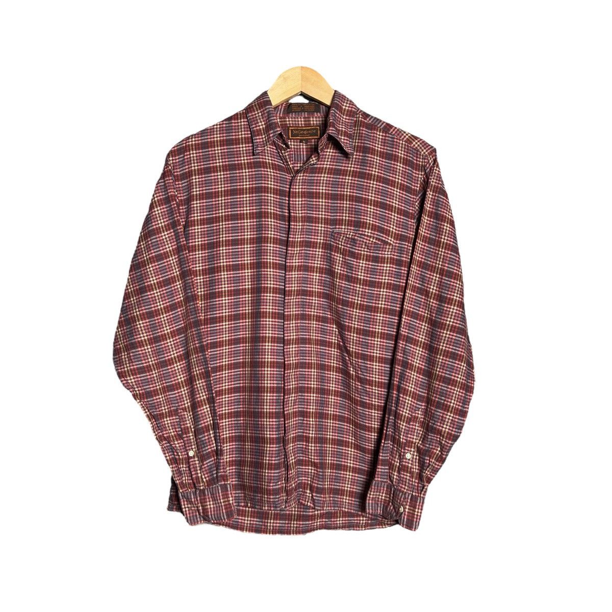 Vintage × Yves Saint Laurent Vintage Yves Saint Laurent Button Up Shirt Size M / US 6-8 / IT 42-44 - 1 Thumbnail