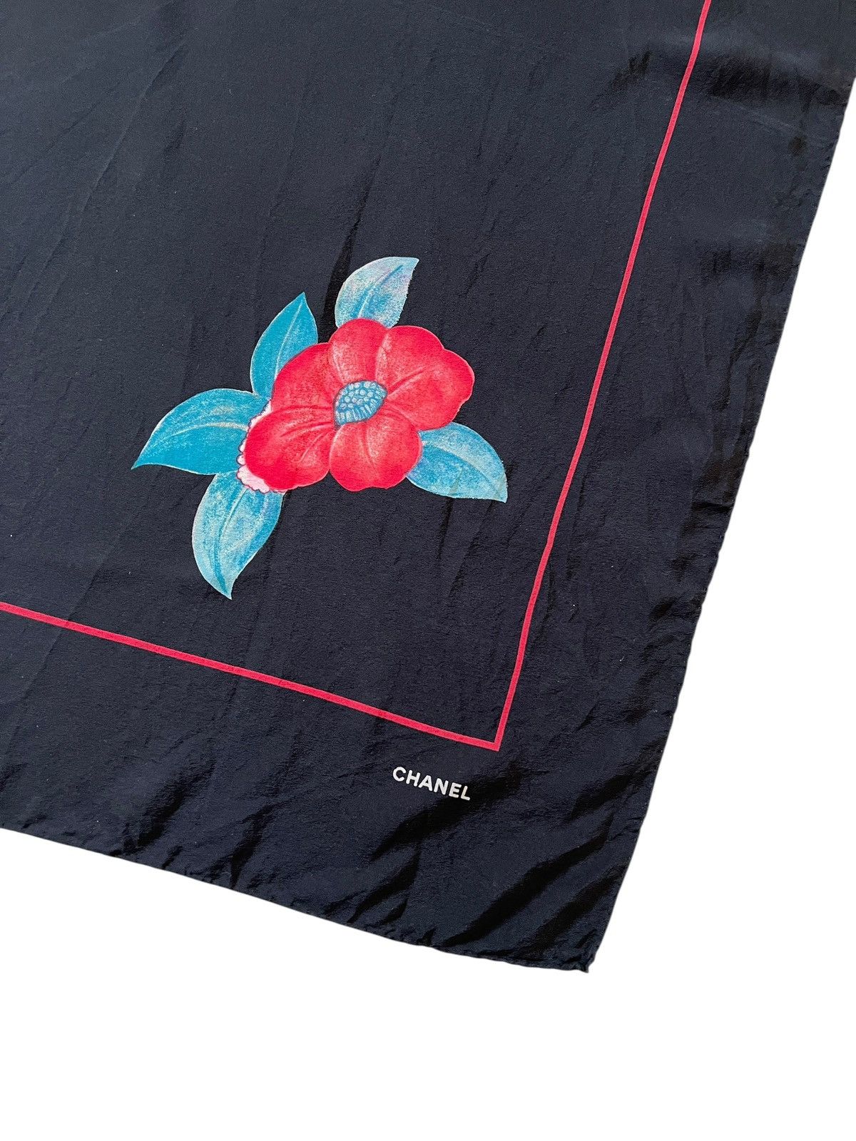 Chanel Vintage Chanel Silk Scarf Size ONE SIZE - 3 Thumbnail
