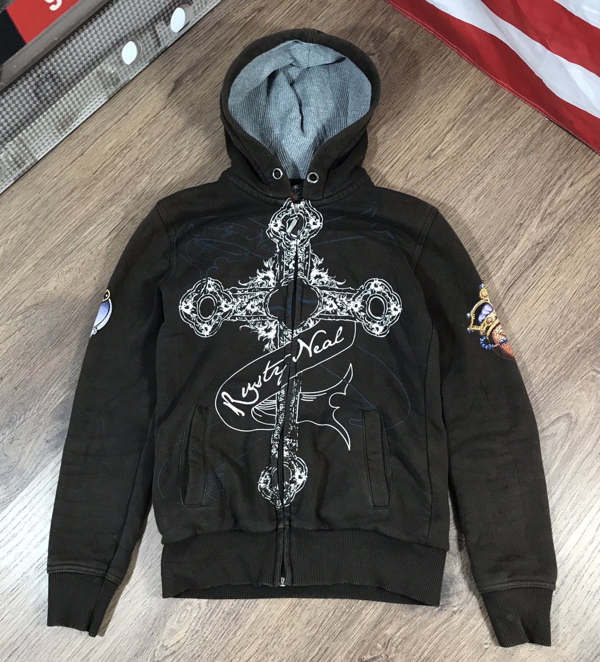 Japanese Brand Vintage Zip Hoodie Ed Hardy Style Y2K Size S / US 4 / IT 40 - 2 Thumbnail