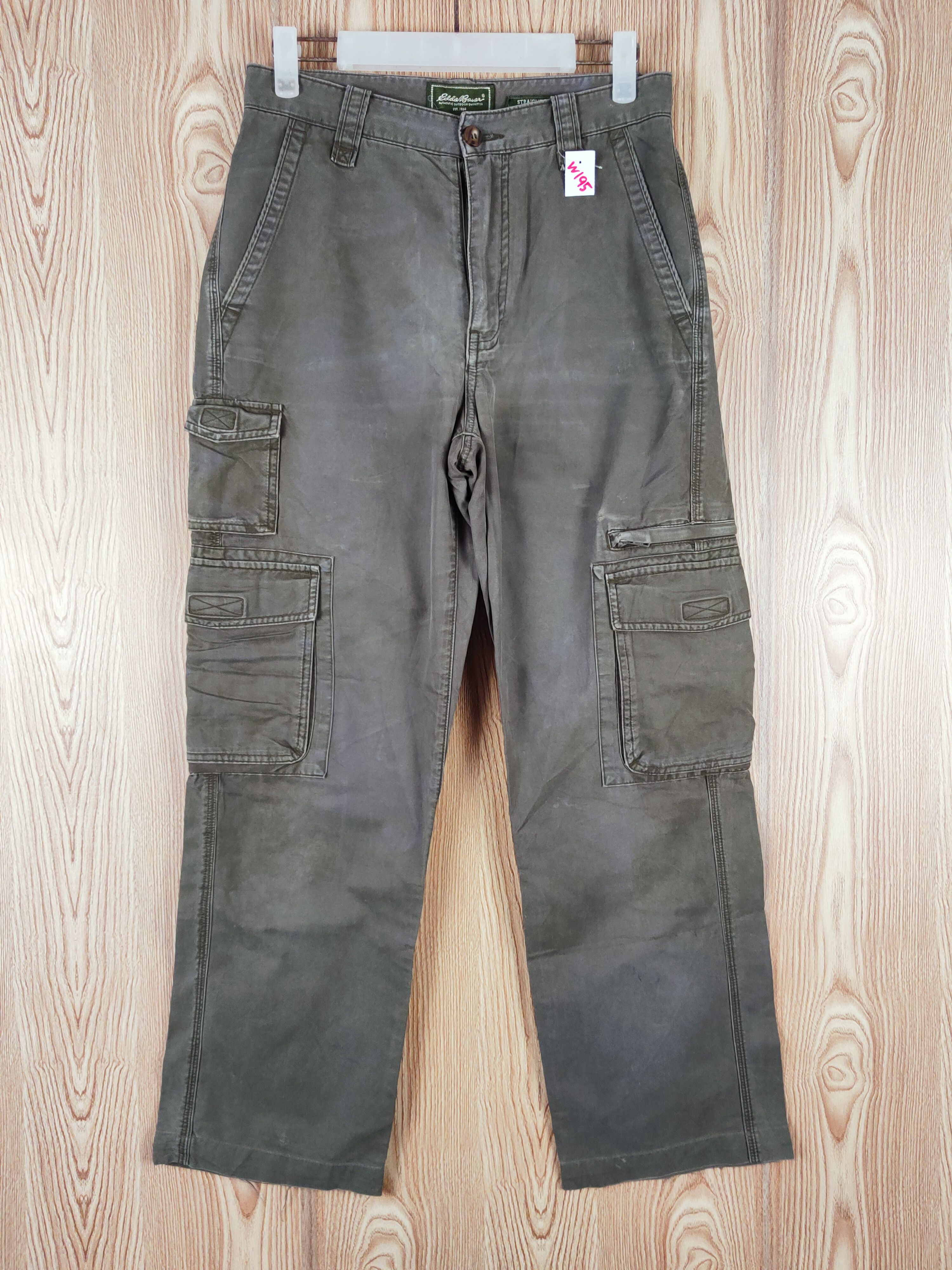 Eddie Bauer Eddie Bauer Olive Faded Multipocket Cargo Pants #W195 Size US 29 - 1 Thumbnail