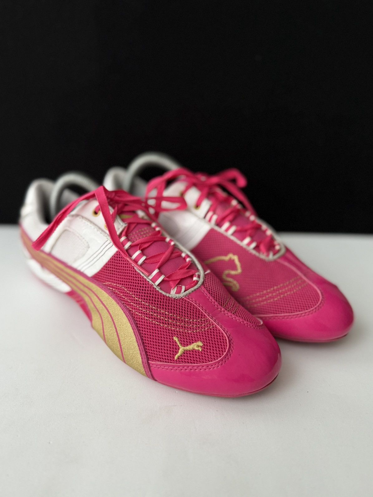 Puma Puma Eco Ortholite Pink Gold Driving Athletic Shoes Size 40 Size US 10 / IT 40 - 1 Thumbnail