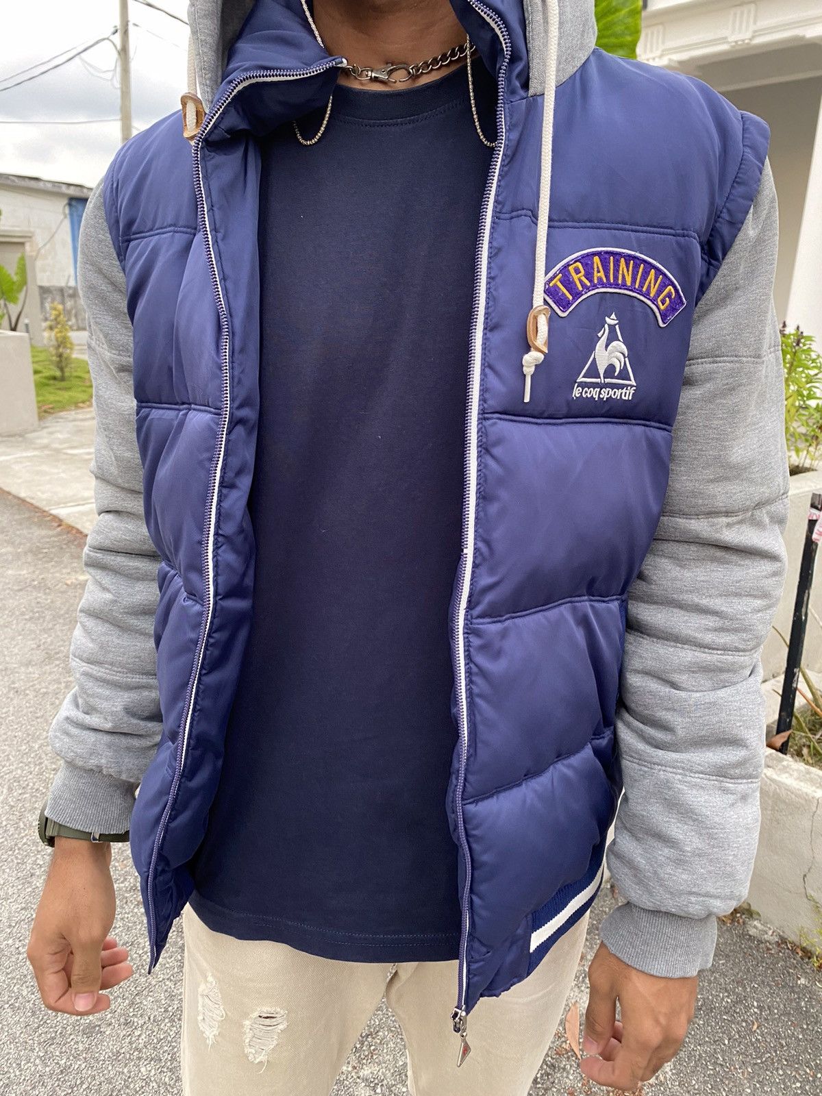 Le Coq Sportif × Vintage STEAL💥VTG Le’coq Sportif Down Puffer Jacket Size US M / EU 48-50 / 2 - 9 Thumbnail