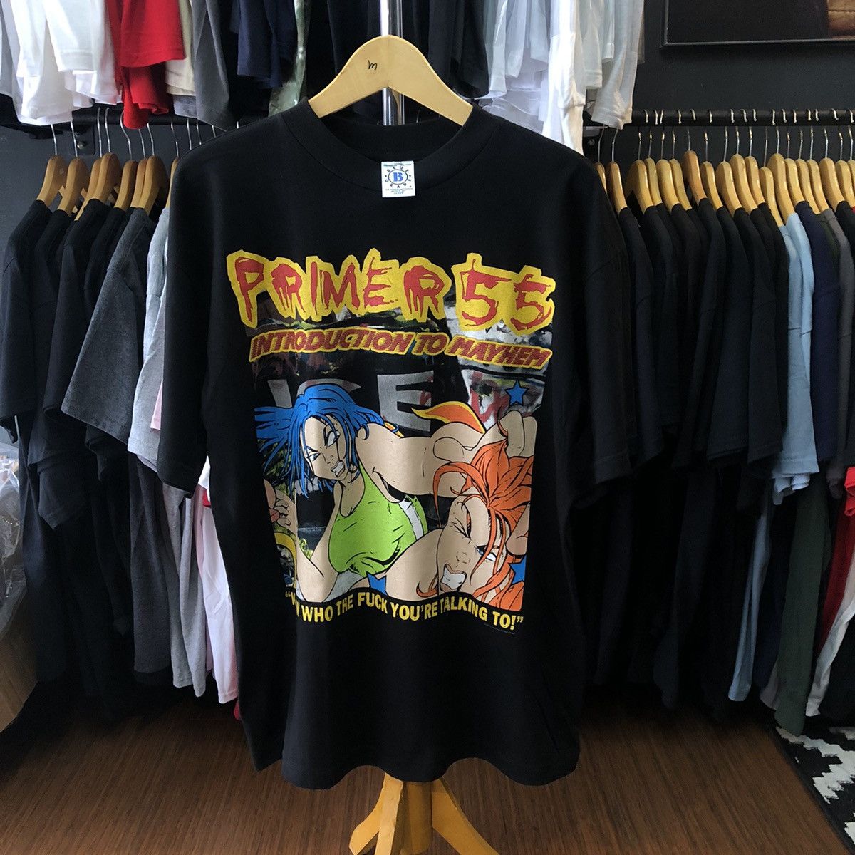 image of Band Tees x Rock Tees Vintage Primer 55 - Family Cover Allbum 00S in Black, Men's (Size Large)