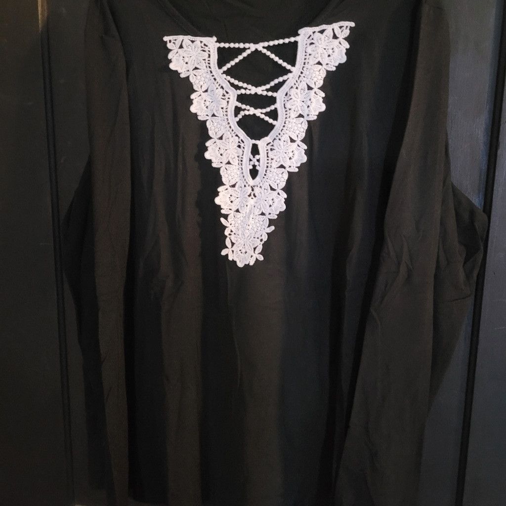 E. Marinella Eligante gray top with lace, size xl, nwot Size XL / US 12-14 / IT 48-50 - 2 Thumbnail