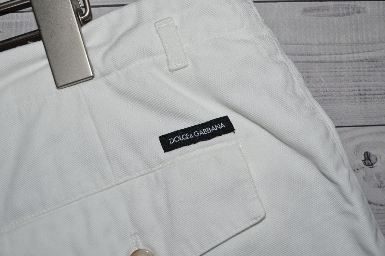 Dolce & Gabbana Dolce & Gabbana Size 56 Men Pocket Shorts White Cotton Size US 38 / EU 54 - 7 Thumbnail