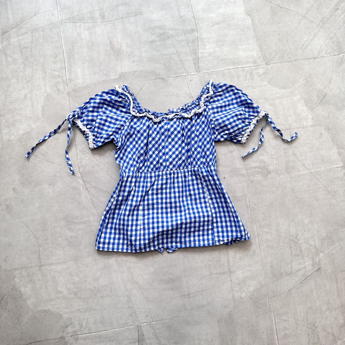 Hysteric Glamour Cute Office Siren Sarah Pacini Vibe Checkered Shirt Y2K Size S / US 4 / IT 40 - 9 Thumbnail
