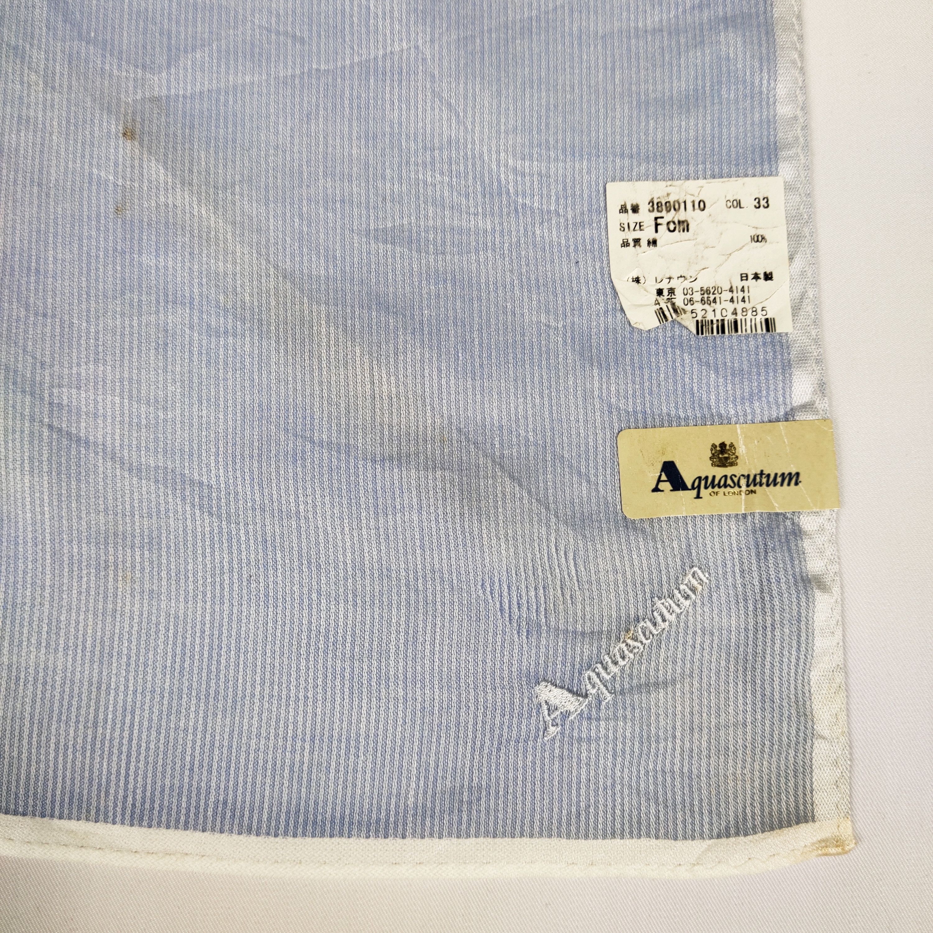 Aquascutum × Vintage Aquascutum Handkerchief / Neckerchief / Bandana FZ202 Size ONE SIZE - 5 Thumbnail