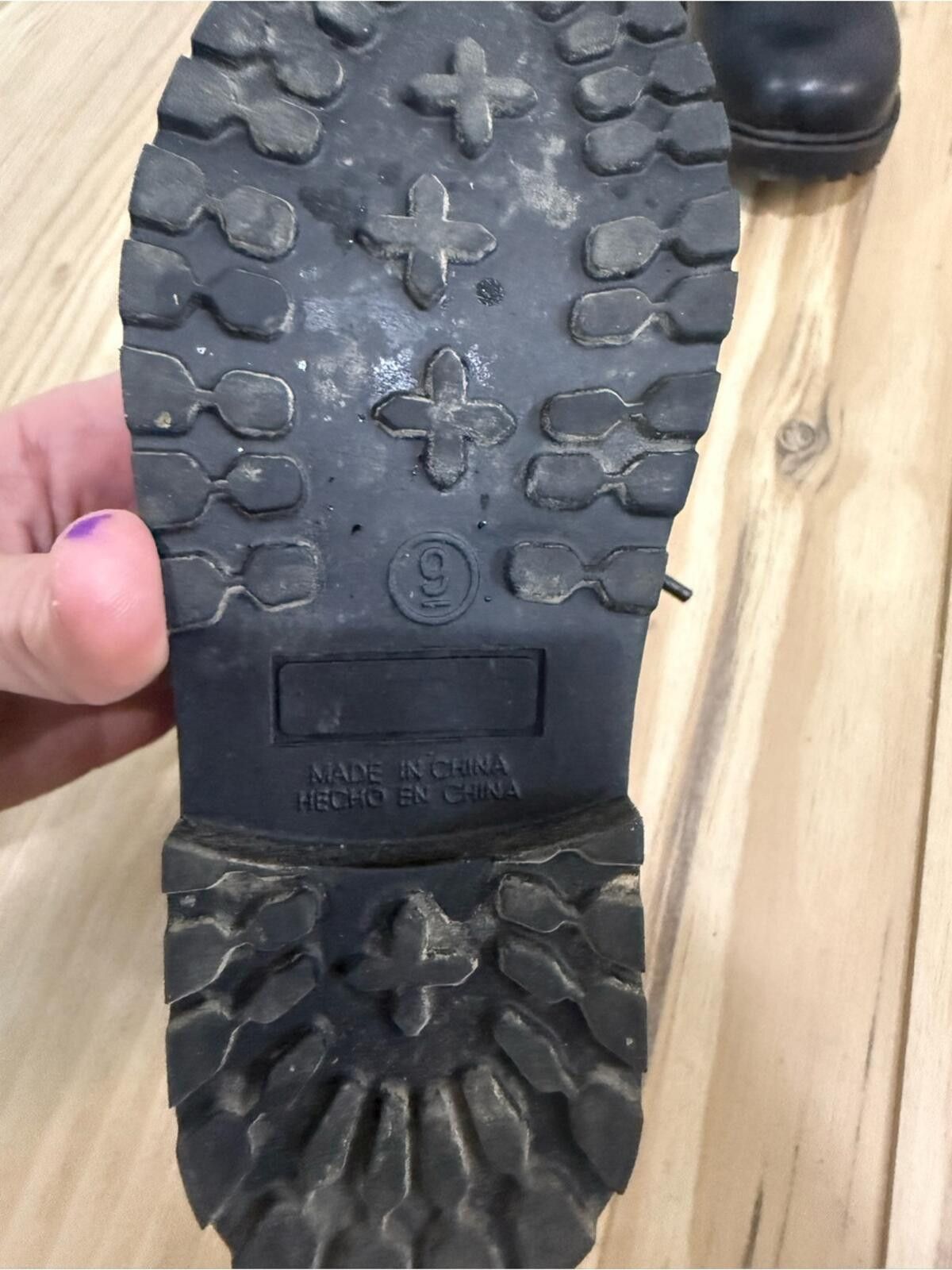 Other Black Lace-Up Combat Boots Size US 9 / EU 42 - 5 Thumbnail