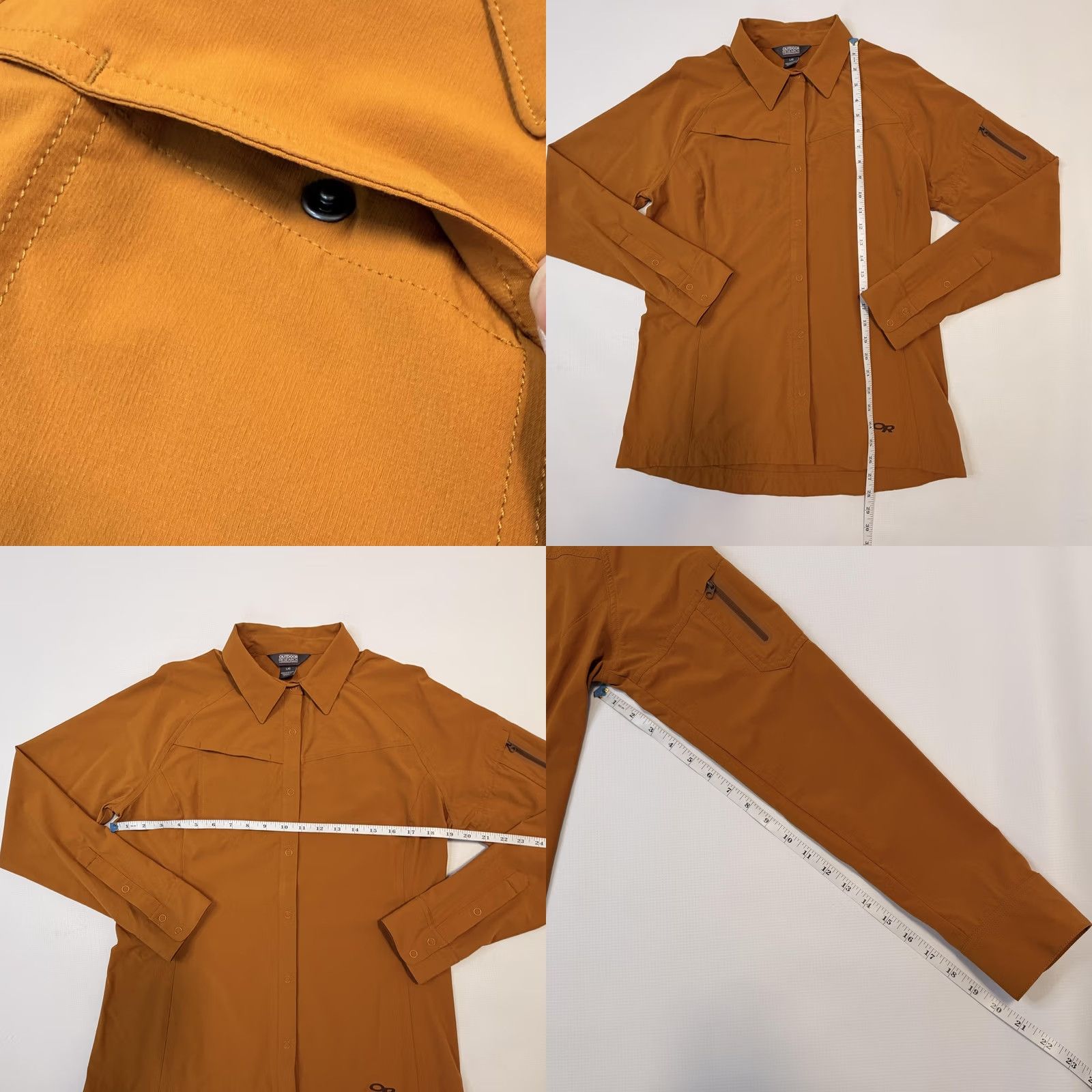 Outdoor Research Outdoor Research Ferrosi Shirt Jacket Womens Large Orange Snap Front Pockets Shirt Jacket Womens Large Orange Pockets Size L / US 10 / IT 46 - 8 Thumbnail
