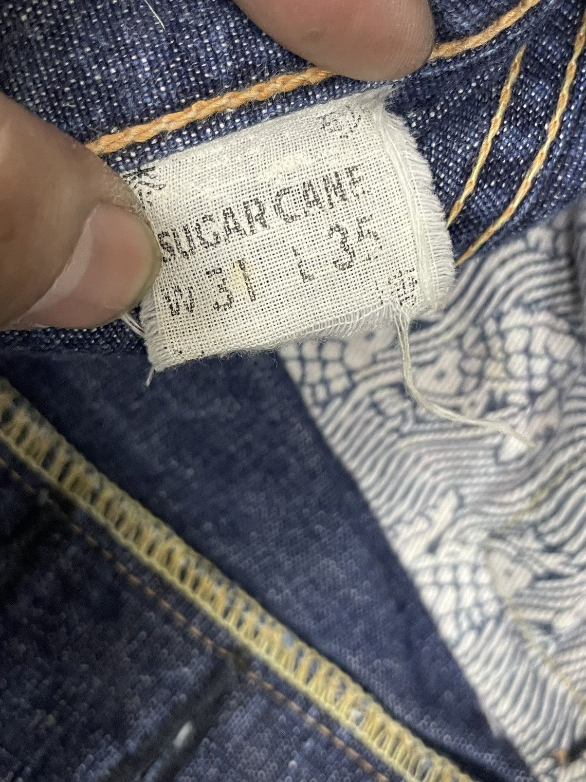 Sugar Cane Vintage Sugarcane Okinawa Selvedge Distresed Denim Size US 32 / EU 48 - 18 Thumbnail