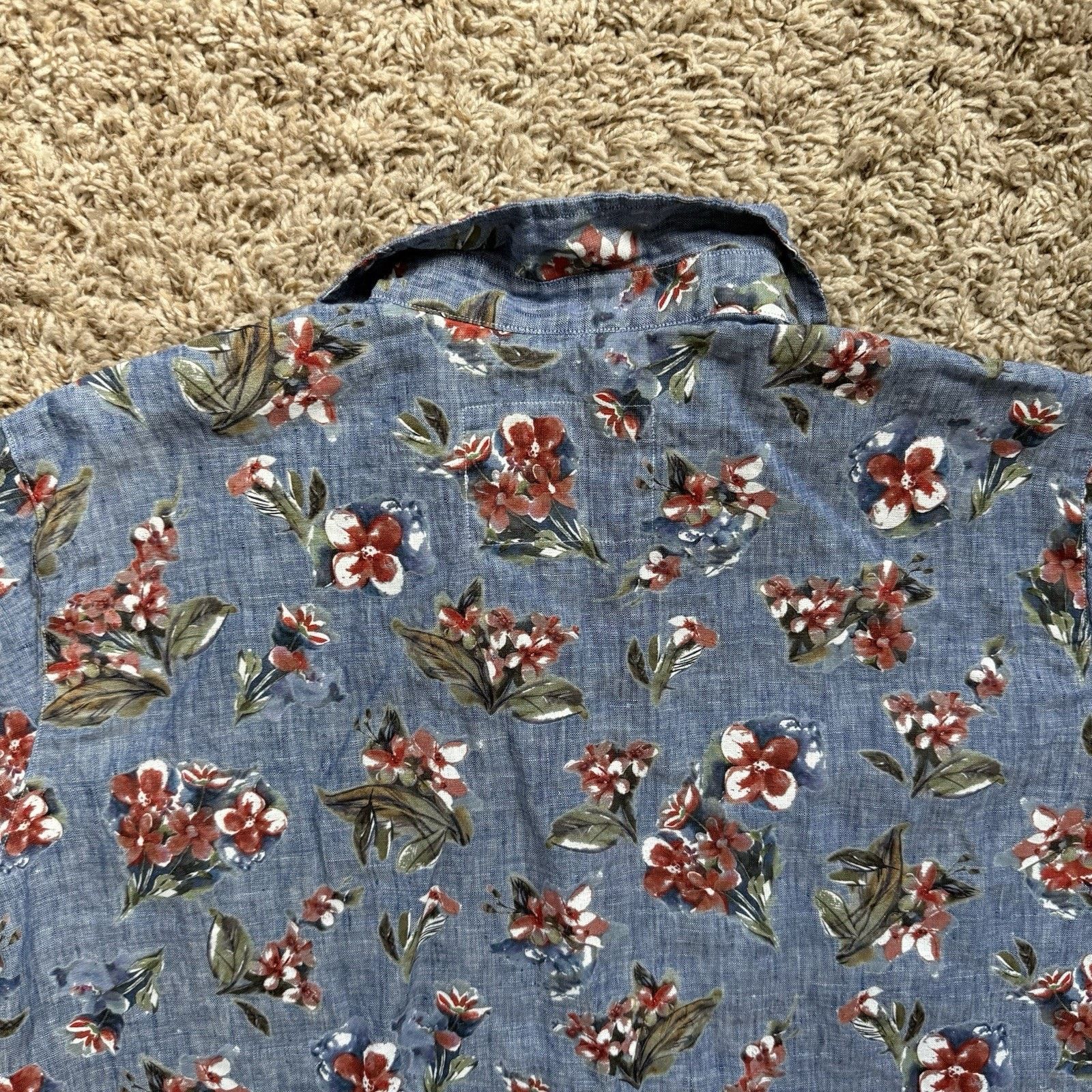 Frank & Eileen Frank & Eileen Linen Rosie Dress Floral Button Down Shirt Size XS / US 0-2 / IT 36-38 - 9 Thumbnail
