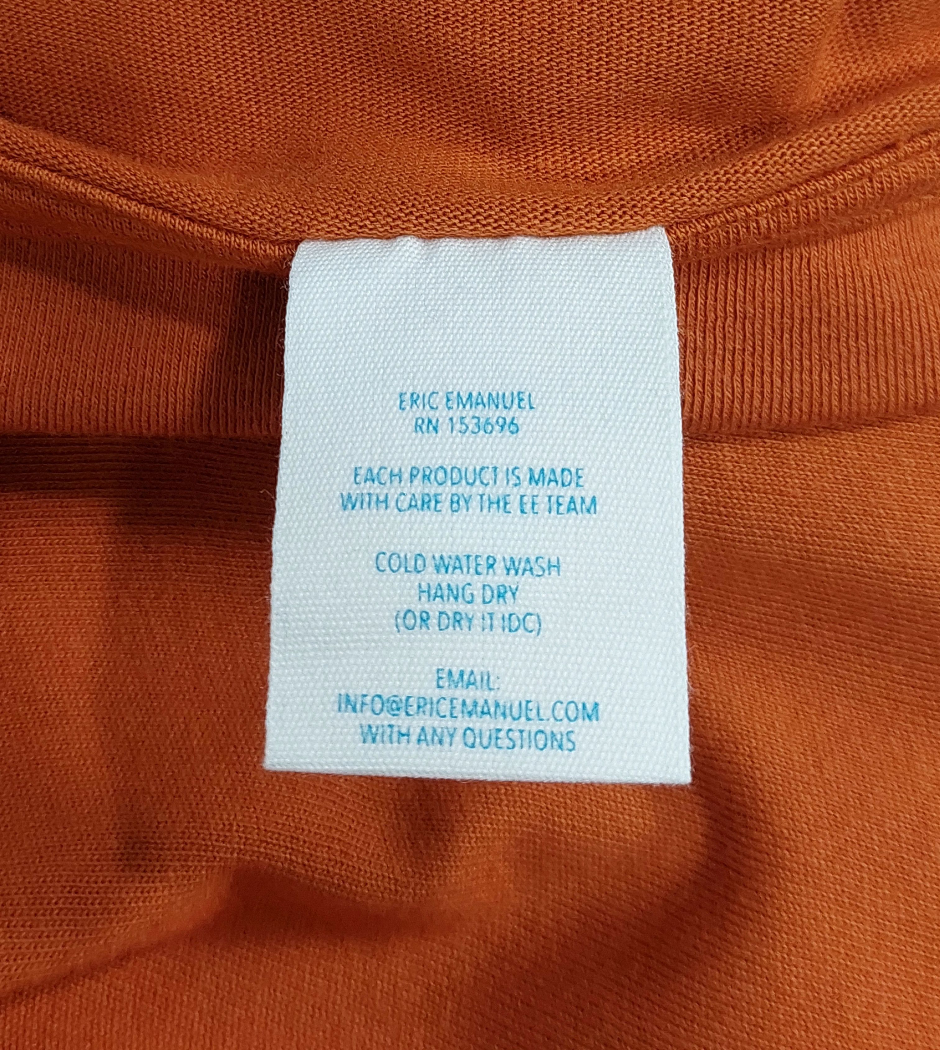 Eric Emanuel EE short sleeve tshirt - burnt orange S Size US S / EU 44-46 / 1 - 4 Thumbnail
