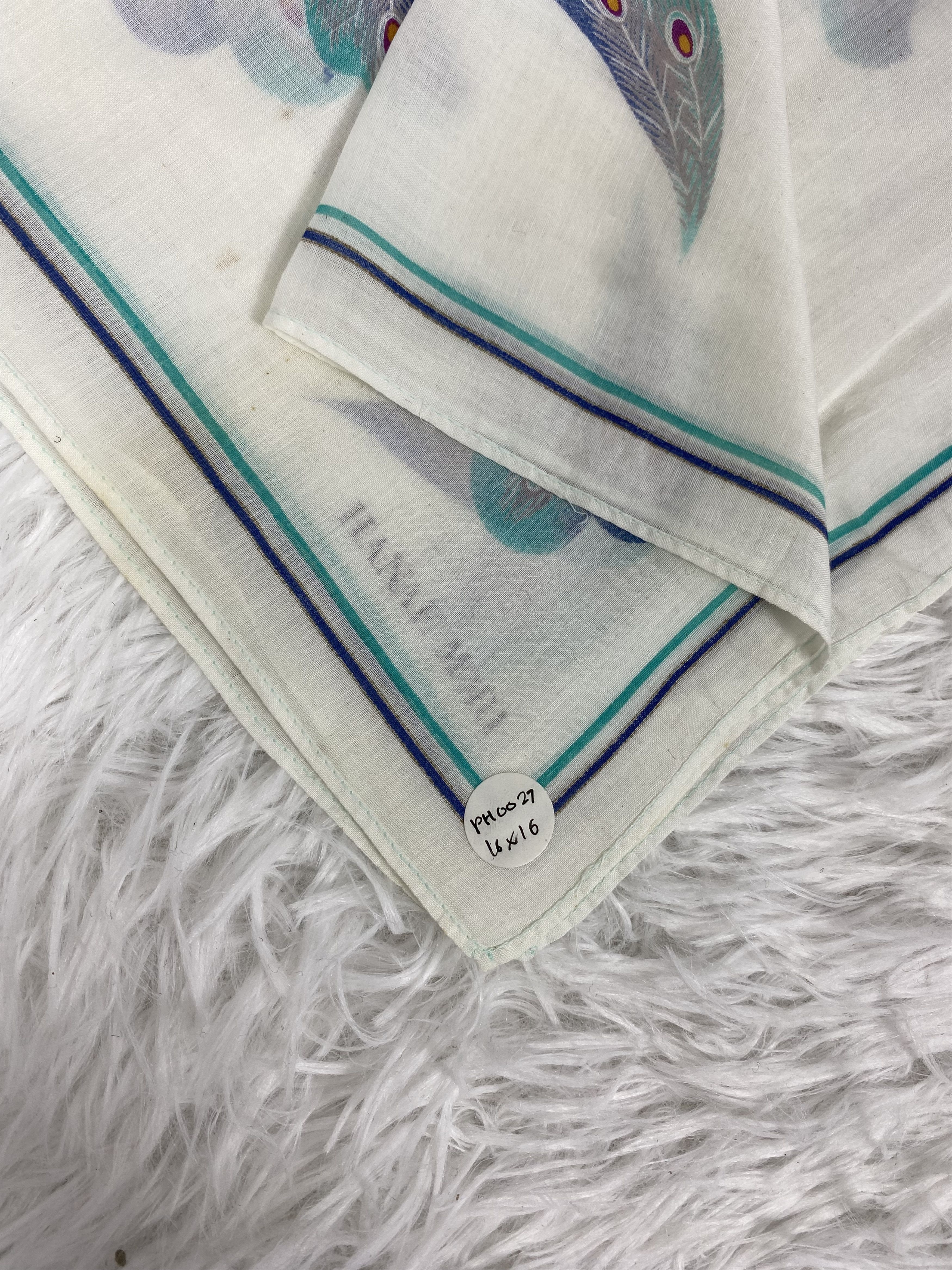 Hanae Mori Vintage Hanae Mori Handkerchief PH0027 Size ONE SIZE - 2 Thumbnail
