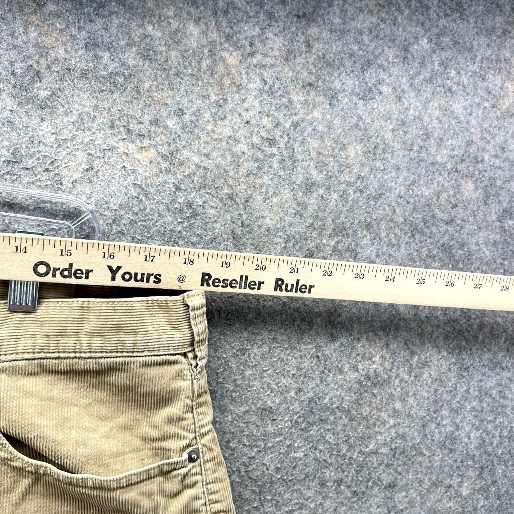 Polo Ralph Lauren VINTAGE Polo Ralph Lauren Pants Mens 38x32 Chino Flat Front Beige Khaki Corduroy Size US 38 / EU 54 - 3 Thumbnail