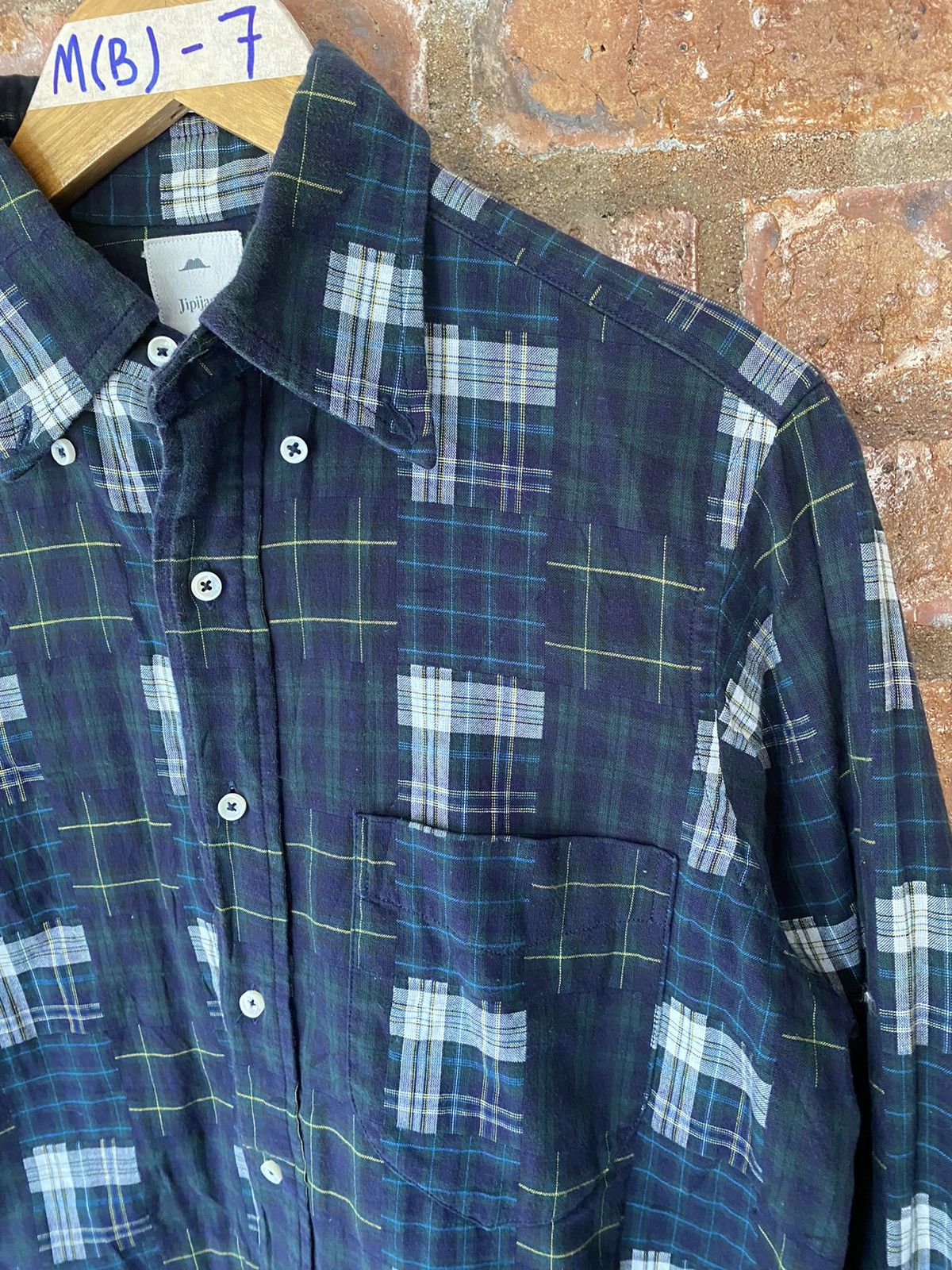 Beams Plus × Needles 2000s JIPIJAPA X Beams Patchwork shirt Size US M / EU 48-50 / 2 - 5 Thumbnail