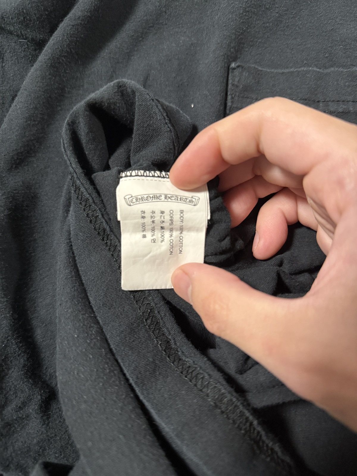 Chrome Hearts Chrome Hearts Pocket Tee Size US M / EU 48-50 / 2 - 8 Thumbnail