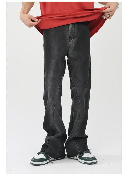 Japanese Brand Japanese retro gradient raw edge flared jeans casual Size US 32 / EU 48 - 3 Thumbnail