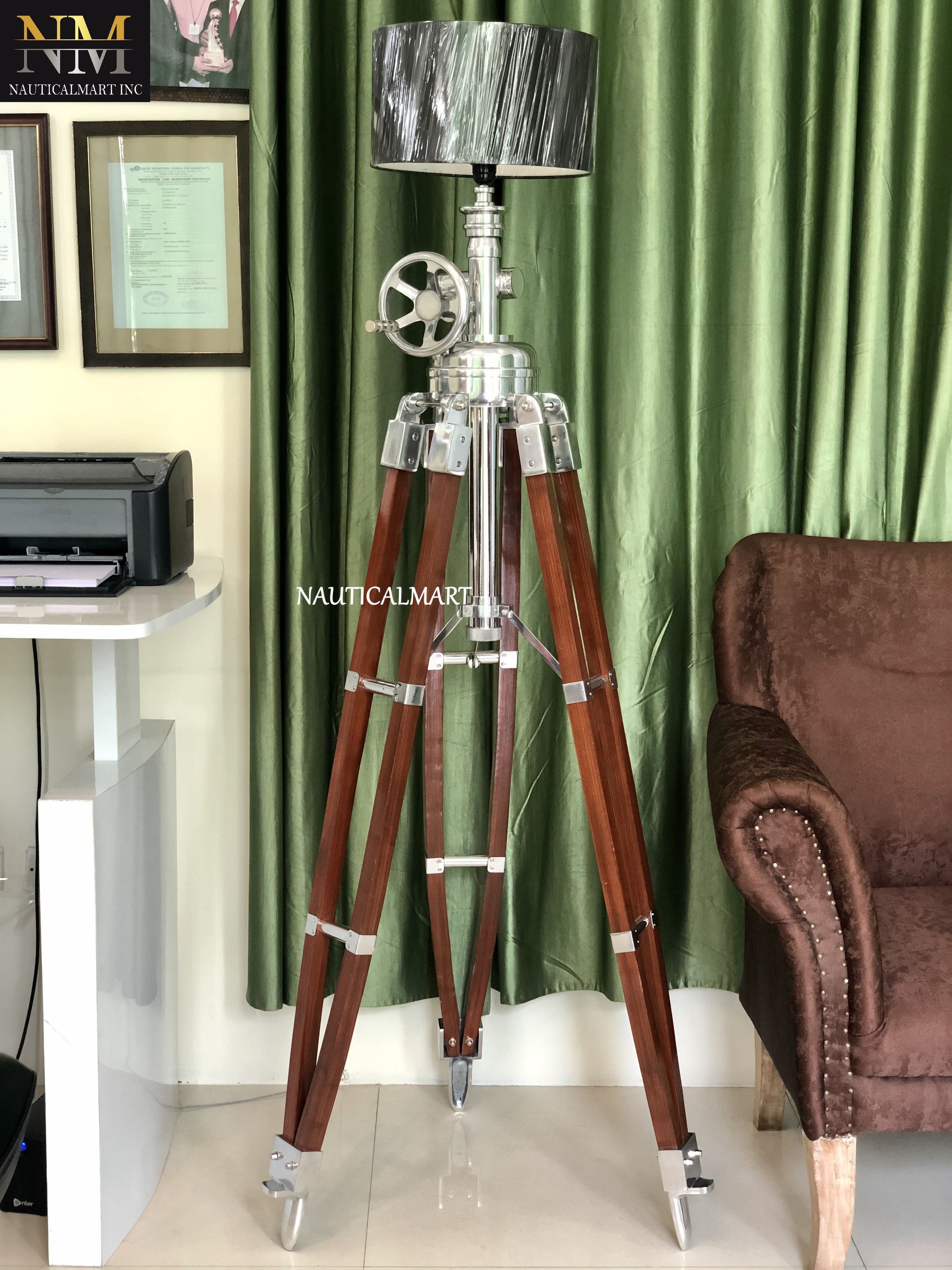 Other Royal Marine Tripod Floor Lamp Size ONE SIZE - 3 Thumbnail