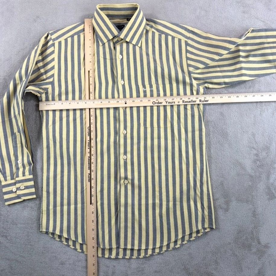 Paul Smith Paul Smith London Dress Shirt Mens 15.5 32-33 Black Gold Geometric Designer Italy NWOT Size 42R - 6 Thumbnail