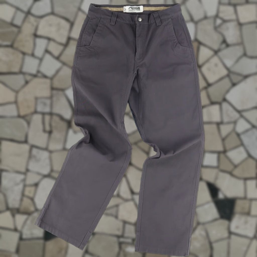 Mountain Khakis Mountain Khakis Cotton Canvas Chino Pants Gray Men's 33 Chino Pants Relaxed Cotton Canvas Gray Mens 33 Size US 33 - 1 Thumbnail