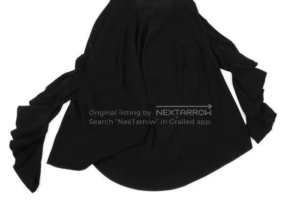 Comme des Garcons Comme des Garcons size M Black vintage design skirt Size 23" - 5 Thumbnail