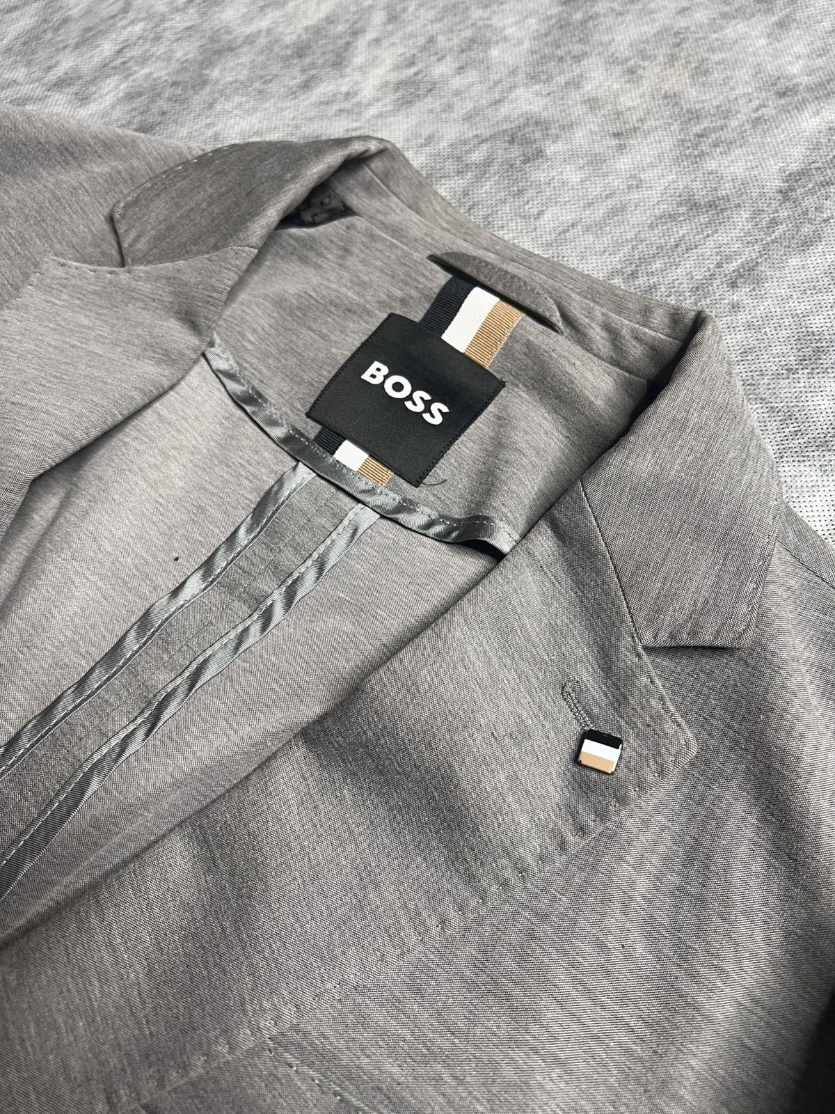 Hugo Boss Hugo Boss Blazer Jacket Gray Size 40R - 3 Thumbnail