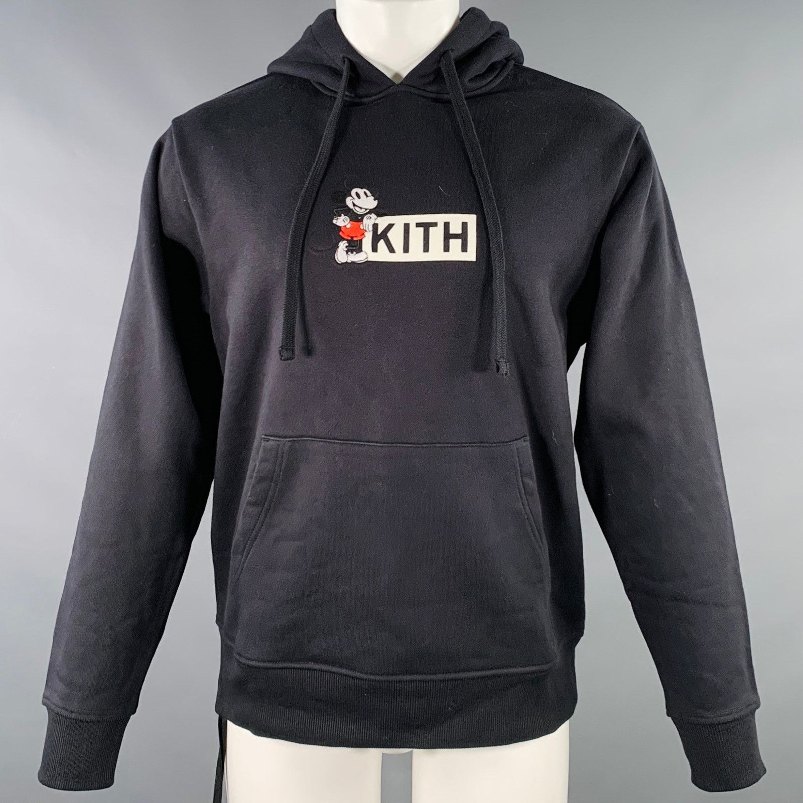 Kith KITH Size XS Black White Logo Cotton Hooded Sweatshirt Size US XS / EU 42 / 0 - 1 Thumbnail