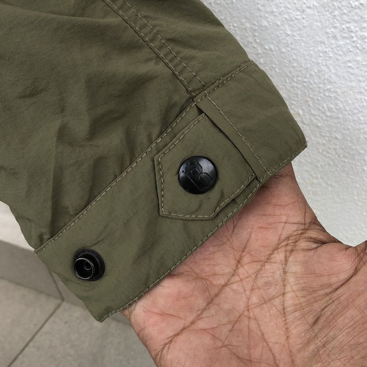 Japanese Brand BAGARCH Mod Coat Olive Military Coat Cross Big Logo Parka Size US XL / EU 56 / 4 - 16 Thumbnail