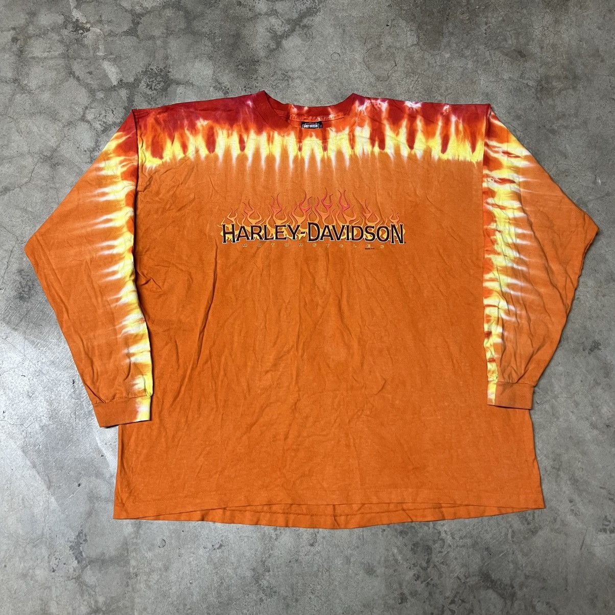 Harley Davidson × Vintage Vintage 2006 Harley Davidson 🇺🇸 Tie-Dye Long-Sleeve T-Shirt Size US XXL / EU 58 / 5 - 2 Thumbnail