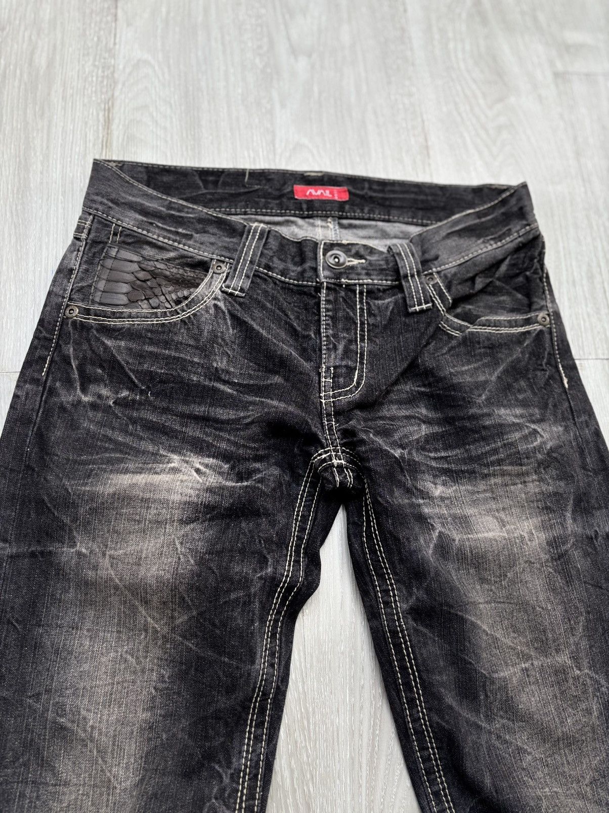Japanese Brand AVAIL phyton lace up jeans Size US 30 / EU 46 - 2 Thumbnail