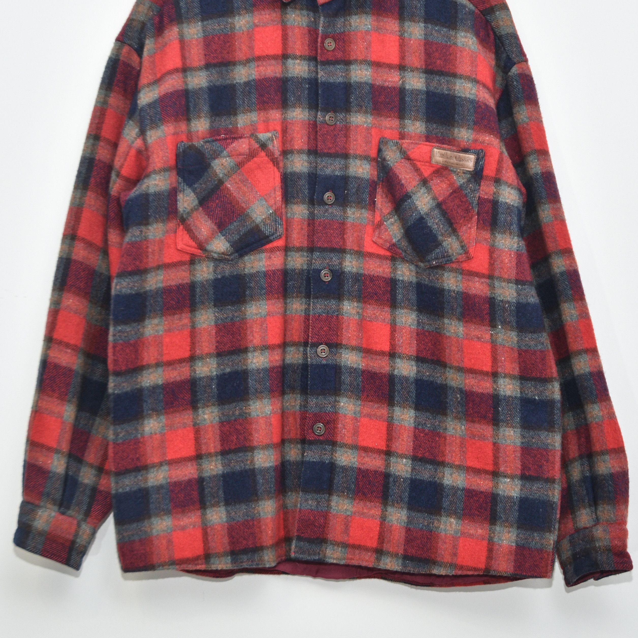 Marlboro Classics MARLBORO CLASSICS Wool Flannel Shirt Plaid Western XL-L Size US XL / EU 56 / 4 - 3 Thumbnail