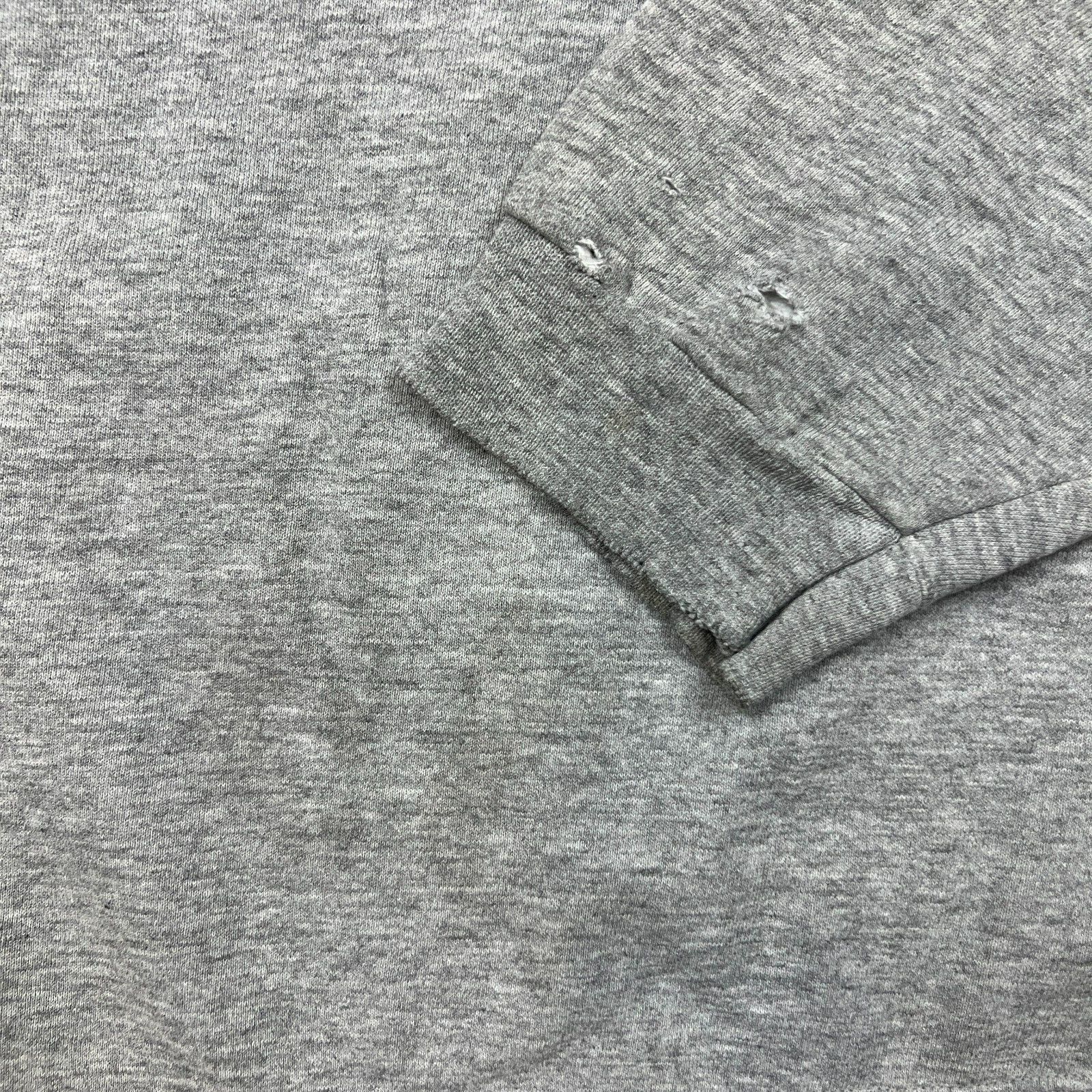 Nike × Vintage VTG Nike Hoodie Large Swoosh Thrashed 90s Hooded Sweatshirt Size US L / EU 52-54 / 3 - 6 Thumbnail