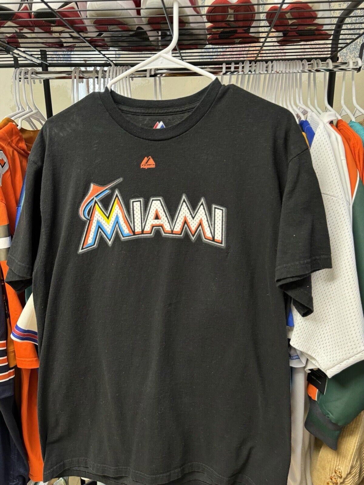Majestic MLB Majestic Miami Marlins Stanton Tshirt Size US XXL / EU 58 / 5 - 3 Thumbnail