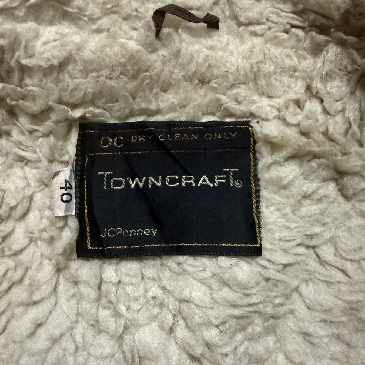 Towncraft Vintage 70s Jc Penny Suede Leather Jacket Sherpa Lining Size US L / EU 52-54 / 3 - 13 Thumbnail