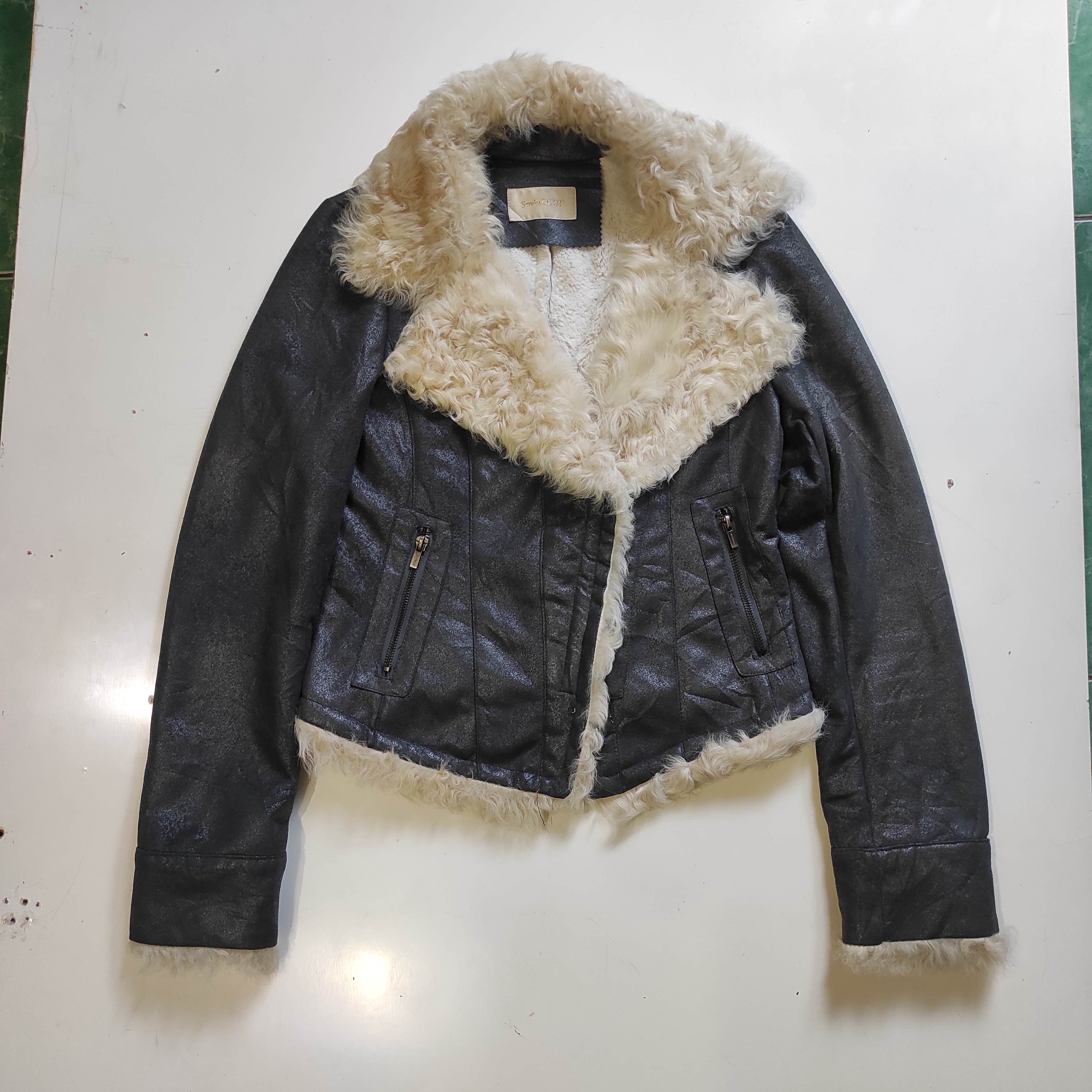 If Six Was Nine Sweet SOUP Fur Jacket ifsixwasnine lgb Style Size S / US 4 / IT 40 - 3 Thumbnail