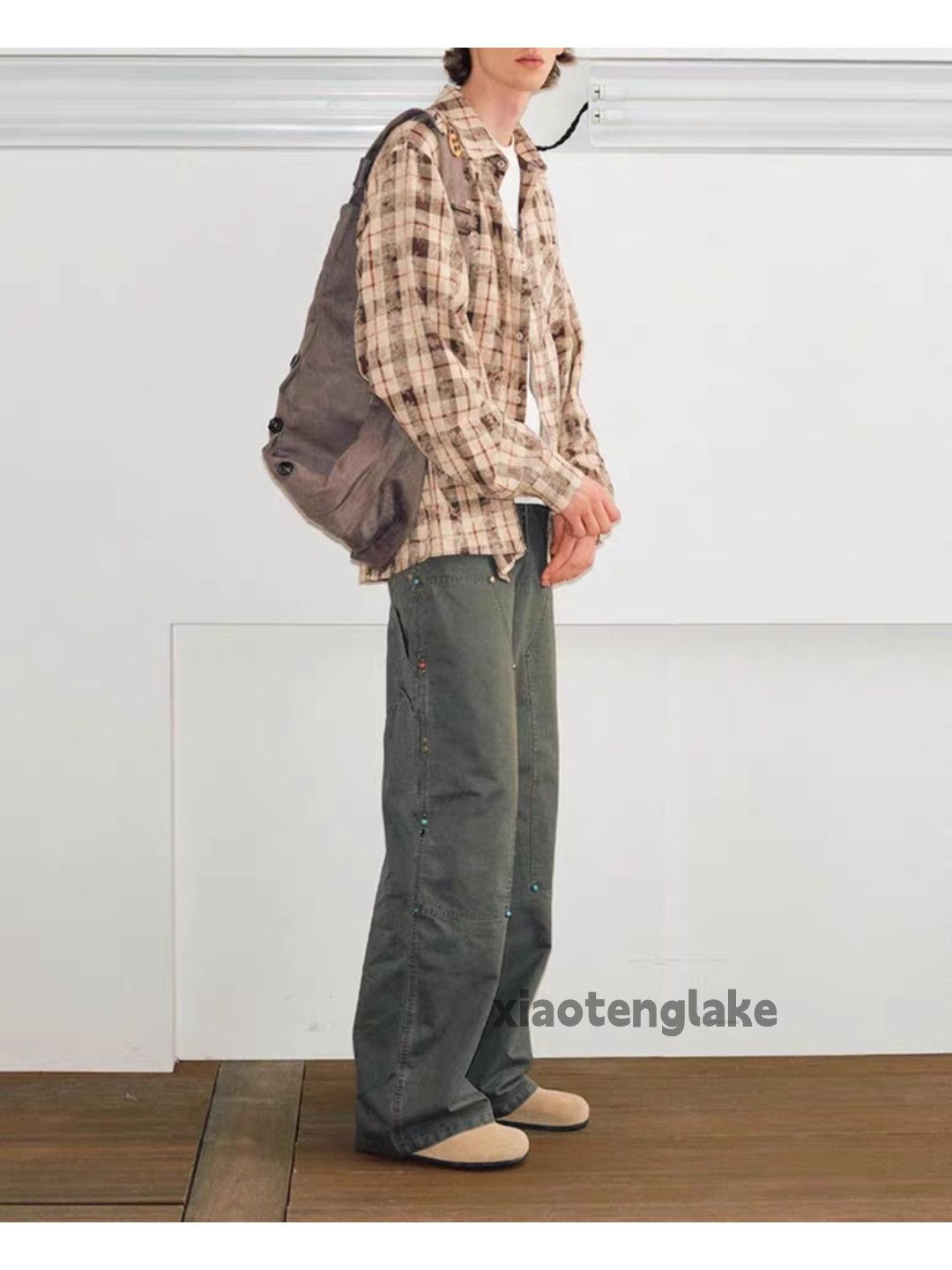 Designer × Japanese Brand × Vintage washed faded loose baggy carpenter hiphop pants Size US 30 / EU 46 - 8 Thumbnail