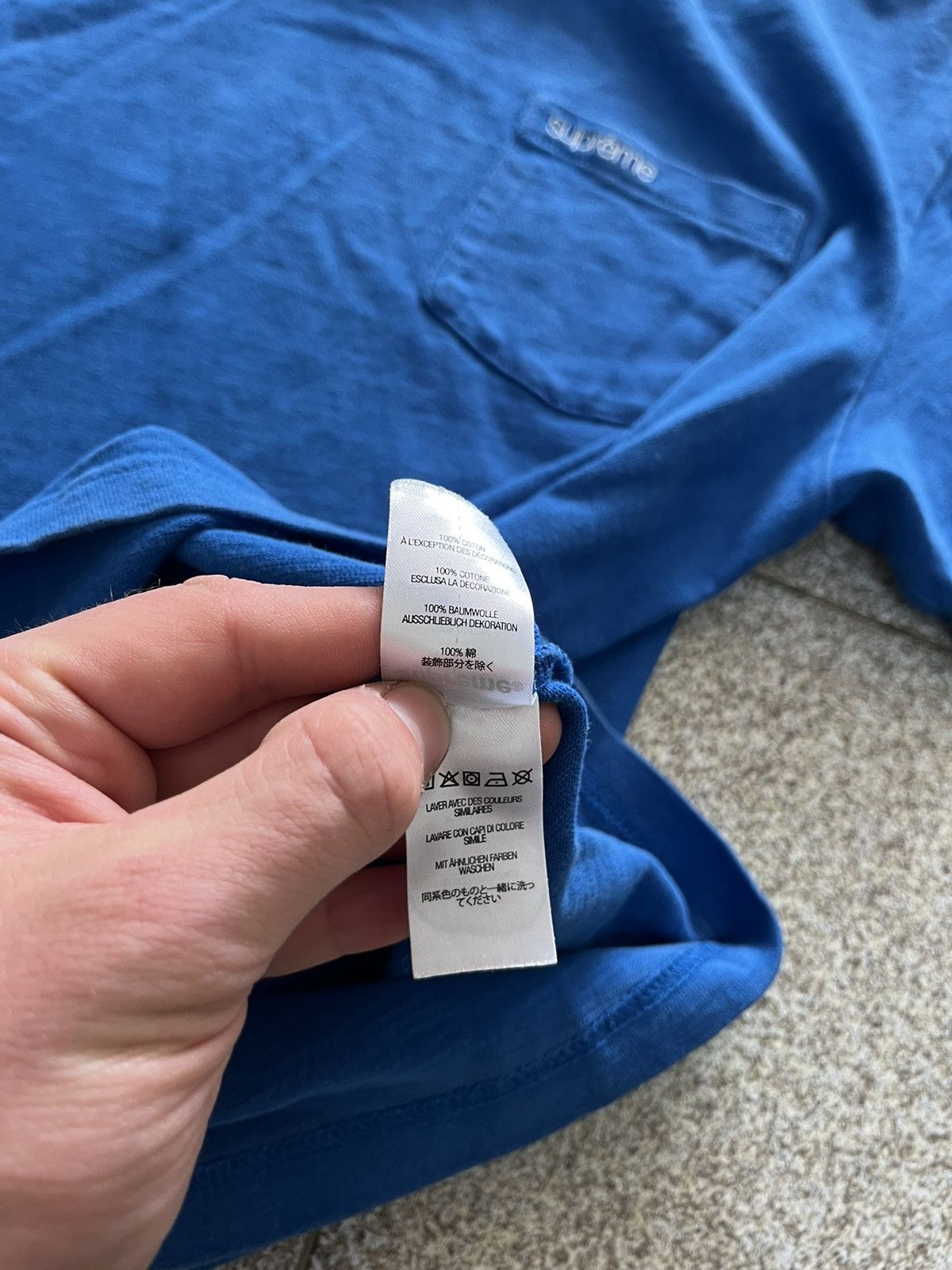 Supreme Supreme s/s Pocket tee Size US M / EU 48-50 / 2 - 7 Thumbnail