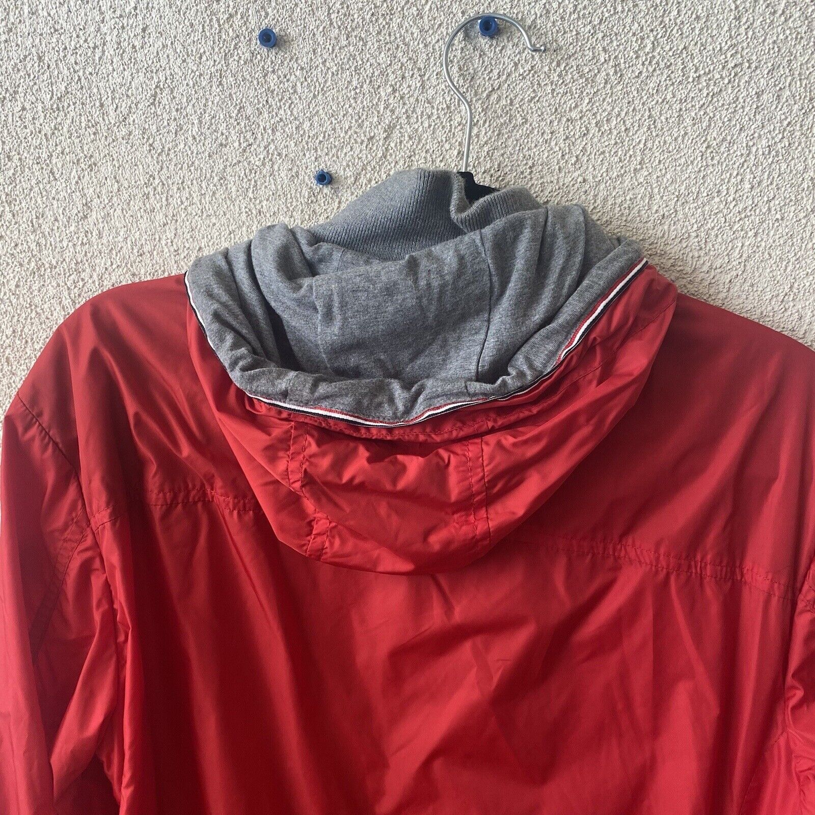 Moncler MONCLER Men’s Jacket Red Urville Giubutto Nylon Windbreaker Size US M / EU 48-50 / 2 - 16 Thumbnail
