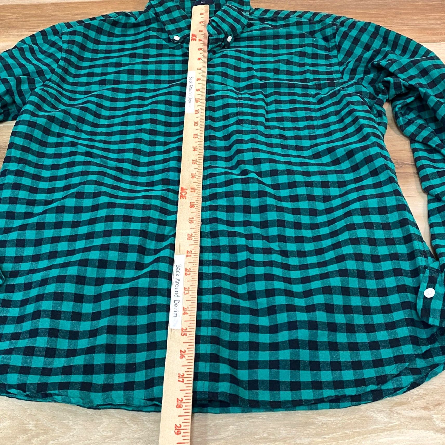 J.Crew J.Crew Shirt Mens XL Slim Fit Oxford Buffalo Check Green Black Long Sleeve Size US XL / EU 56 / 4 - 4 Thumbnail
